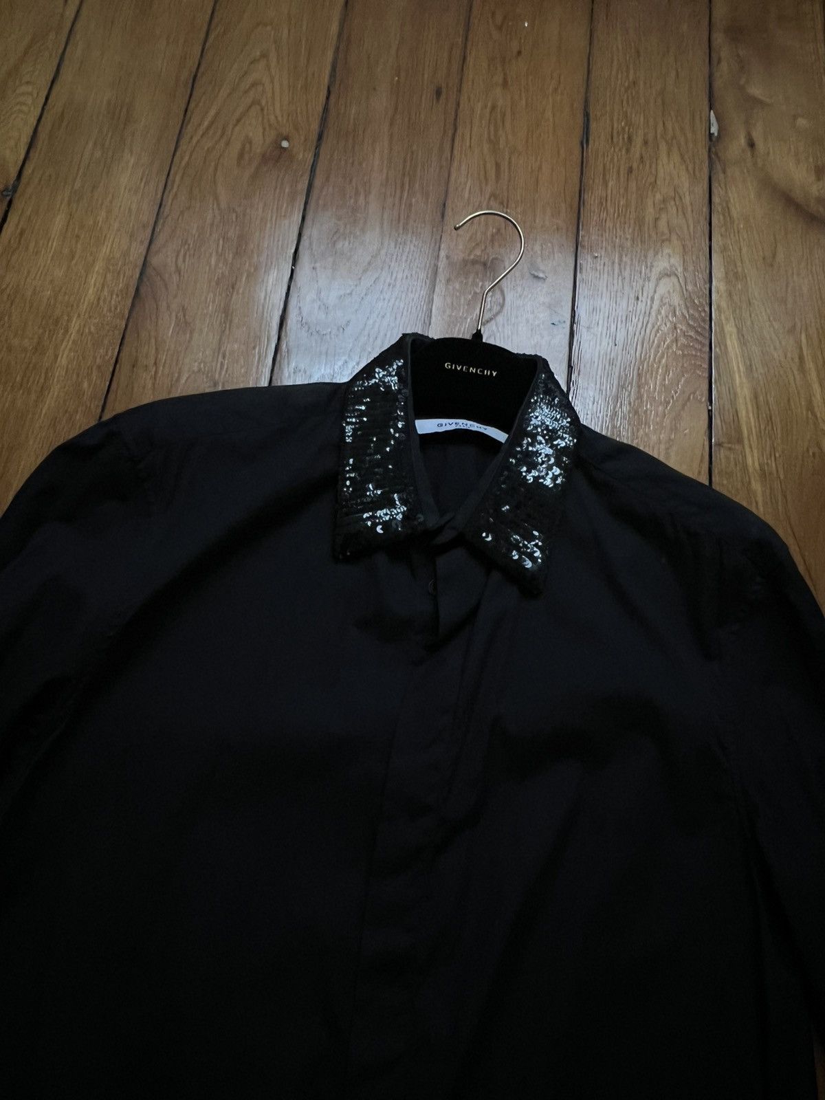 Givenchy Givenchy Sequins Black Shirt Size US XS / EU 42 / 0 - 2 Thumbnail