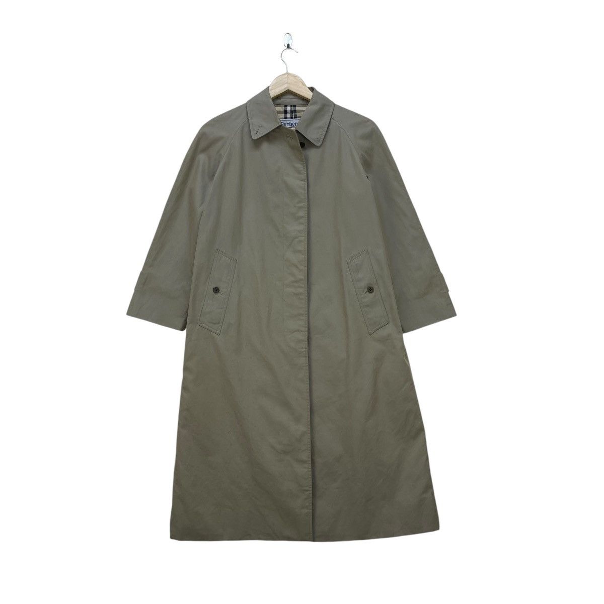 Burberry × Vintage 💥Authentic Burberrys 90s Trench Nova Check Coat Jacket Size S / US 4 / IT 40 - 2 Thumbnail