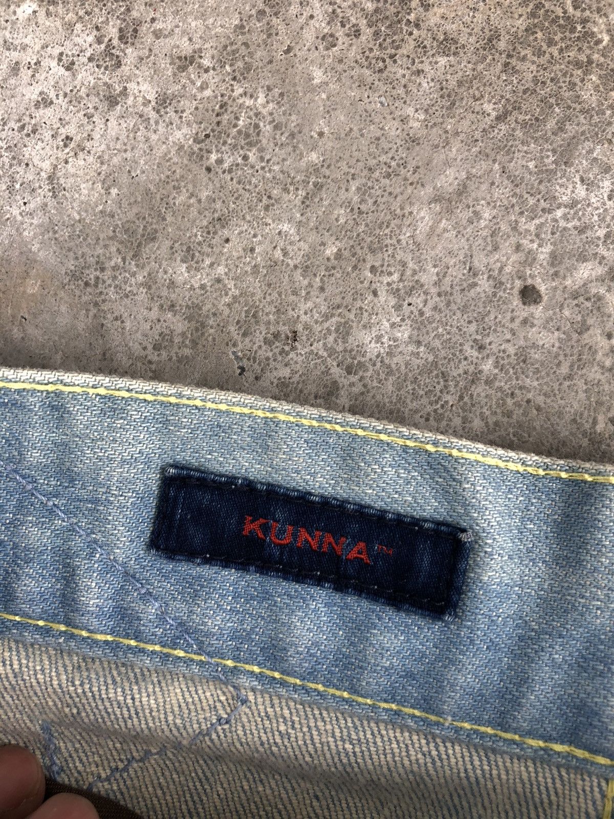Japanese Brand Japanese Kunna Flared Jeans Distressed Jeans Size US 31 - 14 Thumbnail