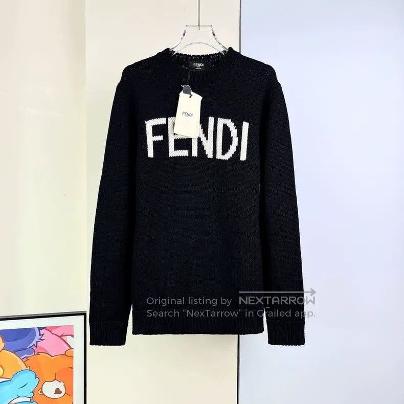 Fendi Fendi Black Letter Sweater Size US S / EU 44-46 / 1 - 2 Thumbnail
