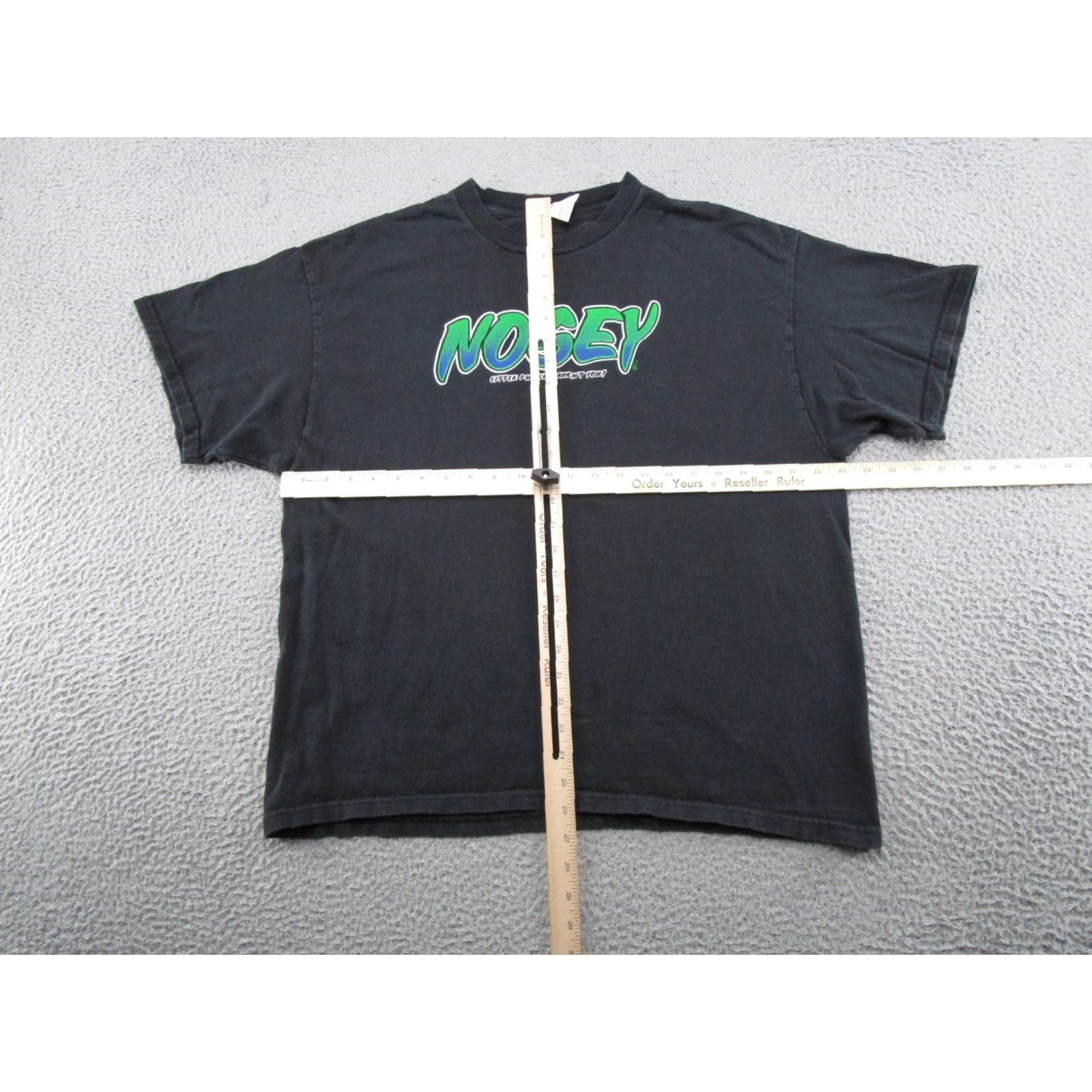 Delta VINTAGE Delta Shirt Mens XL Black 90s Funny Quotes Tee Short Sleeve Skater Cotton Polyester Crew Neck Mens Size US XL / EU 56 / 4 - 5 Thumbnail