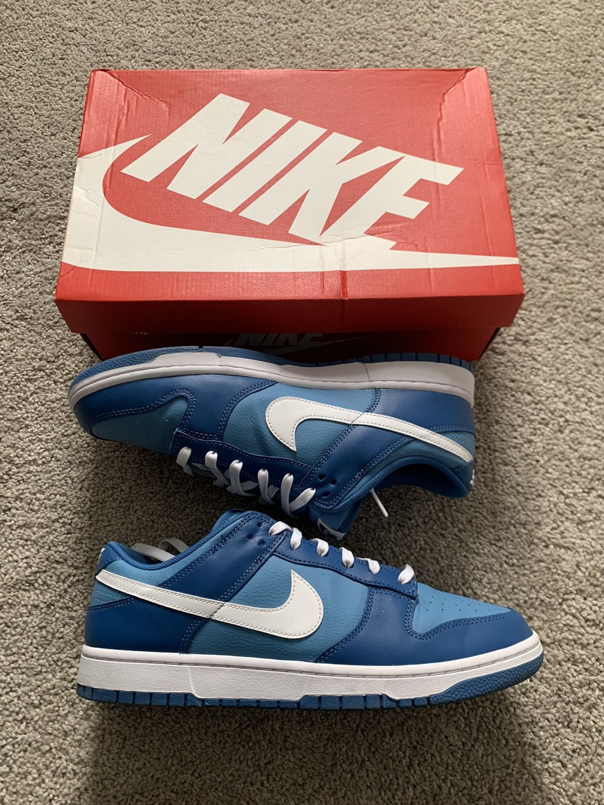 image of Nike Dunk Low ‘Dark Marina Blue’ Size 12 Shoes, Men's