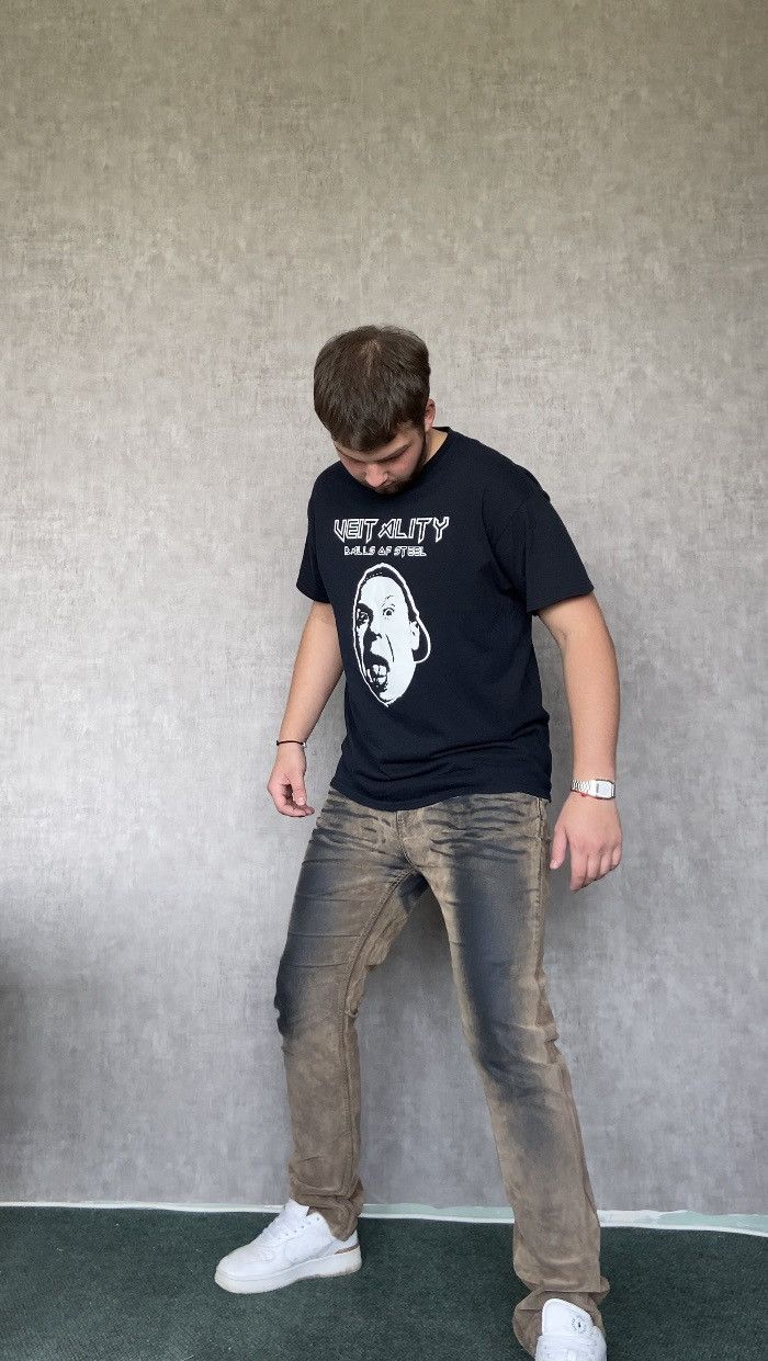 Hysteric Glamour × Japanese Brand × Vintage Vintage Archival Washed Veit Ality BallsOfSteel No Seam Tee Size US L / EU 52-54 / 3 - 9 Thumbnail