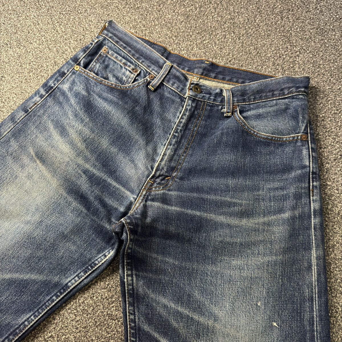 Engineered Garments × Levi's Vintage 90s Levis 503 Distressed Ripped Faded Aging Denim Size US 33 - 4 Thumbnail