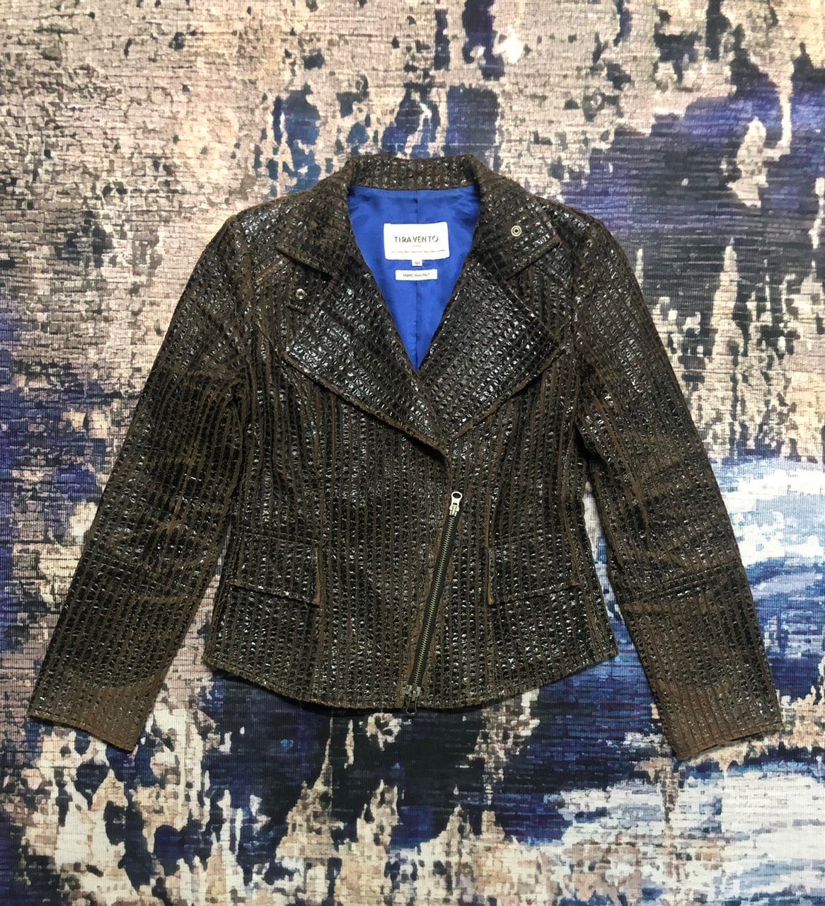 Vintage Tira Vento Donna Double Collar Style Jacket Size S / US 4 / IT 40 - 1 Thumbnail