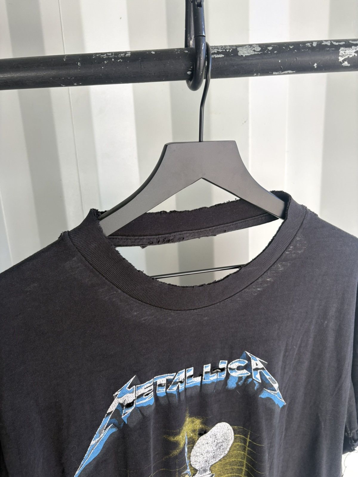 Band Tees Thrashed Metallica Metal Up Your Ass Faded Shirt GRUNGE Size US L / EU 52-54 / 3 - 6 Thumbnail
