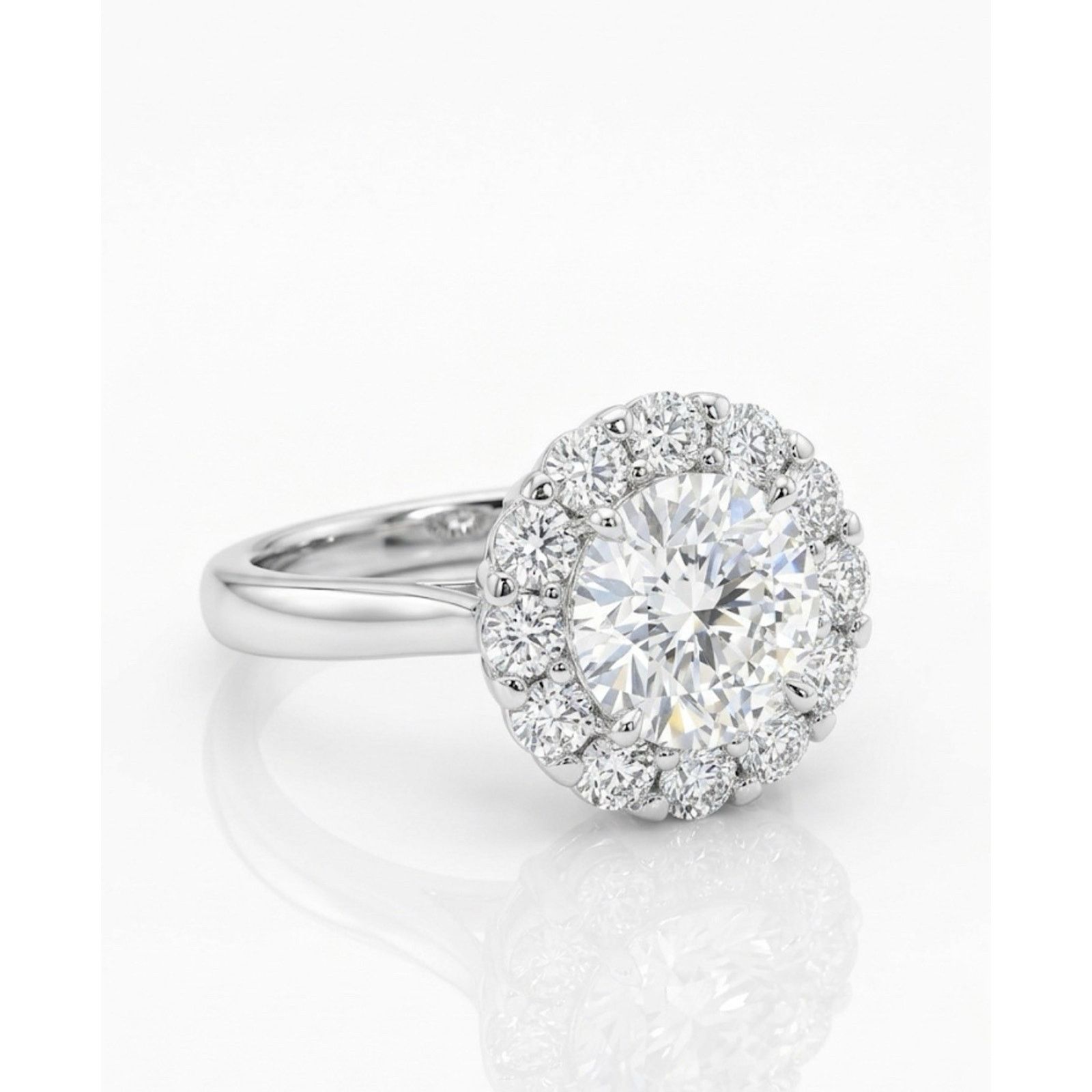 Other Lovely Moissanite 925S Silver Engagement Ring OneSize 5CTW Size ONE SIZE - 1 Thumbnail