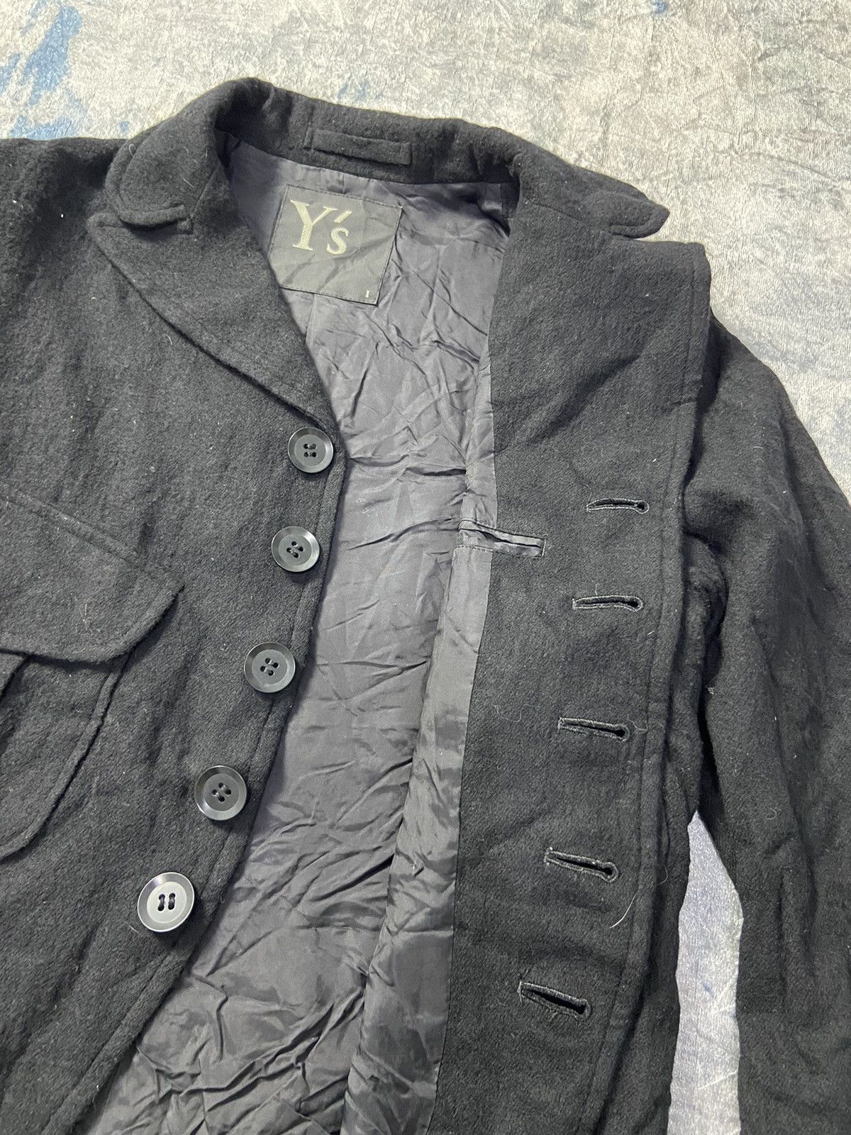 Y's Y’s cut off pocket jacket wool Size S / US 4 / IT 40 - 6 Thumbnail