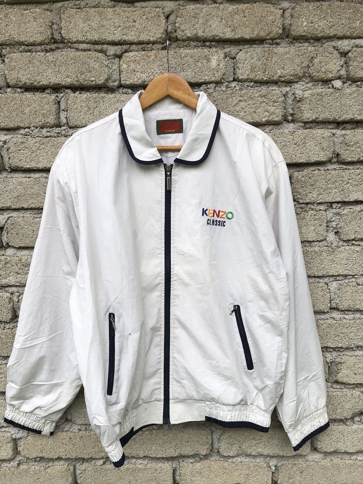 Kenzo Vintage KENZO Classic Spellout Backhit Fullzipper Jacket Size US XL / EU 56 / 4 - 7 Thumbnail