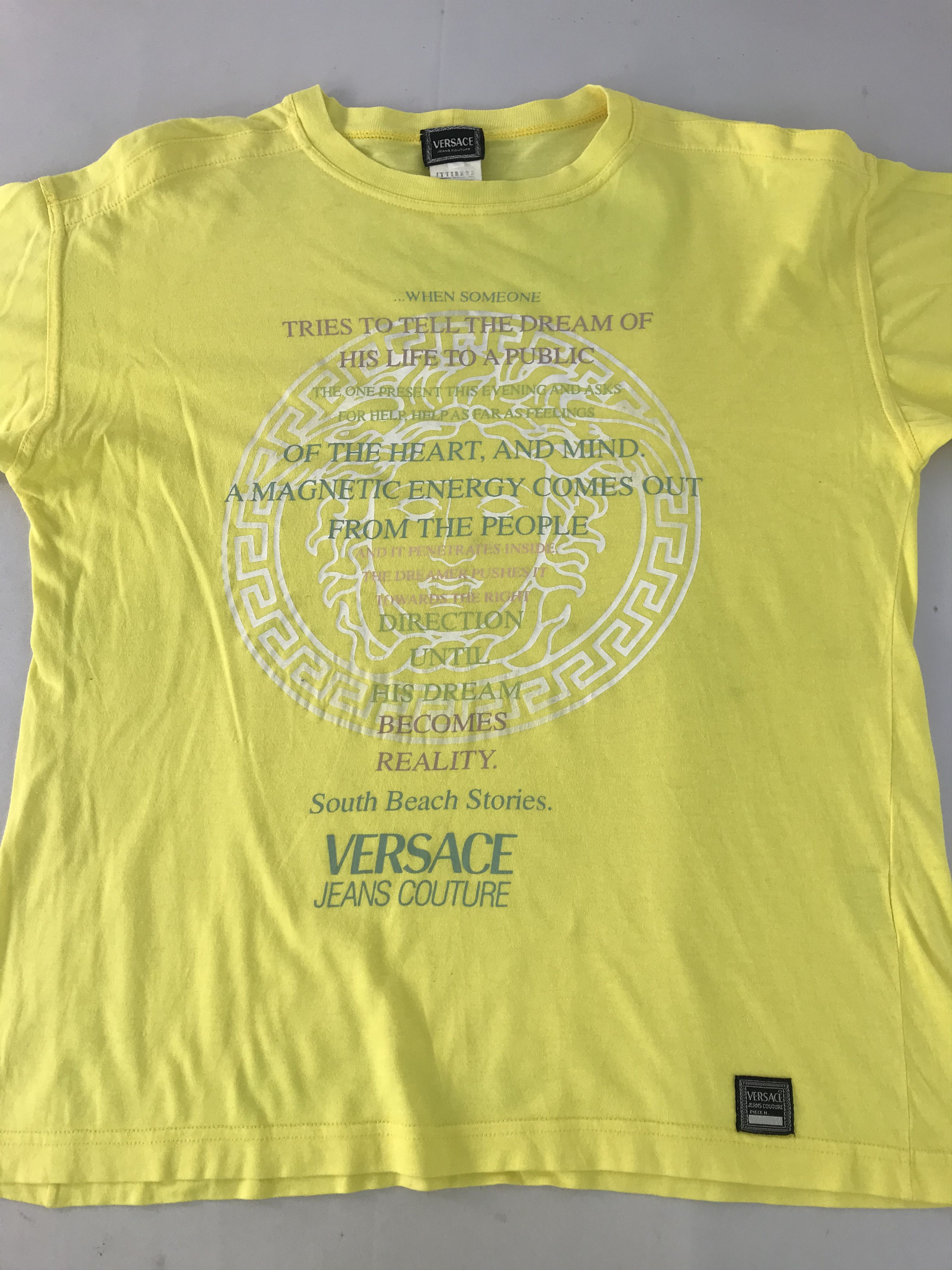 Versace Versace Jeans Couture Quotes Logo Style Printed Tee T-shirt Size US M / EU 48-50 / 2 - 2 Thumbnail