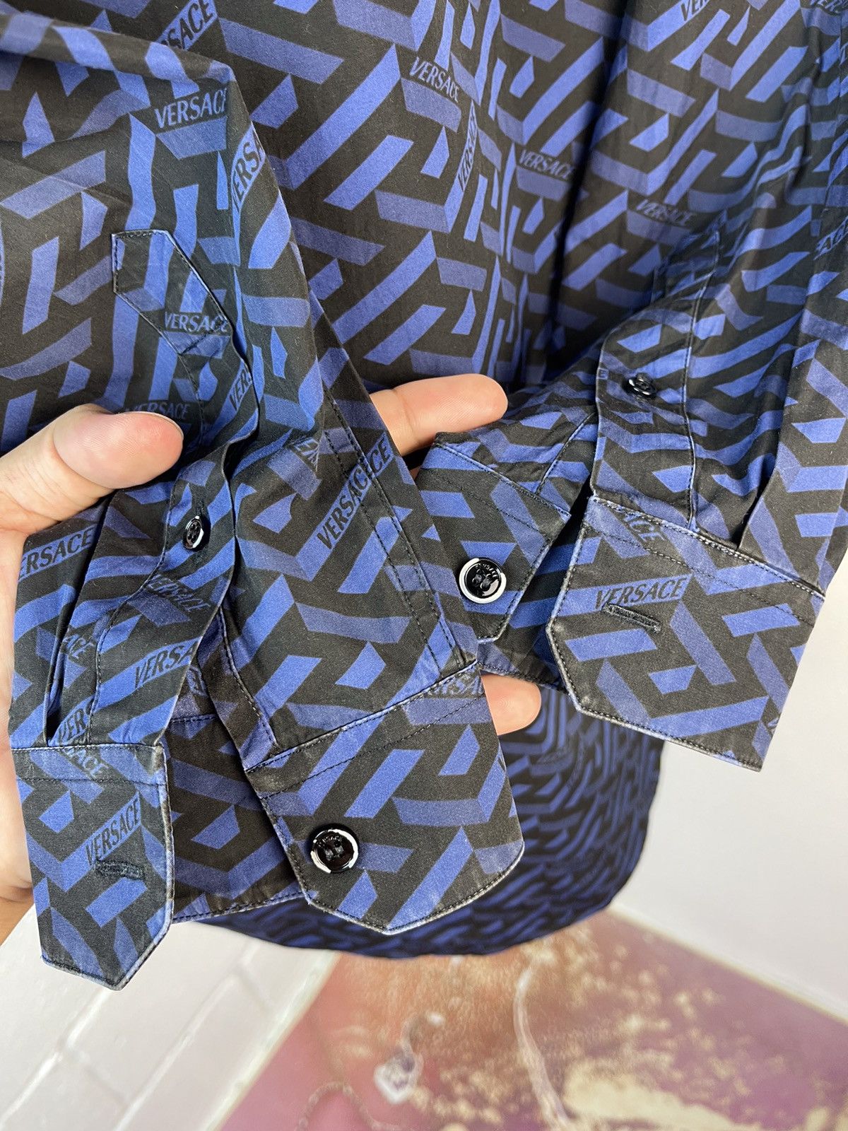 Versace La Greca Button Up