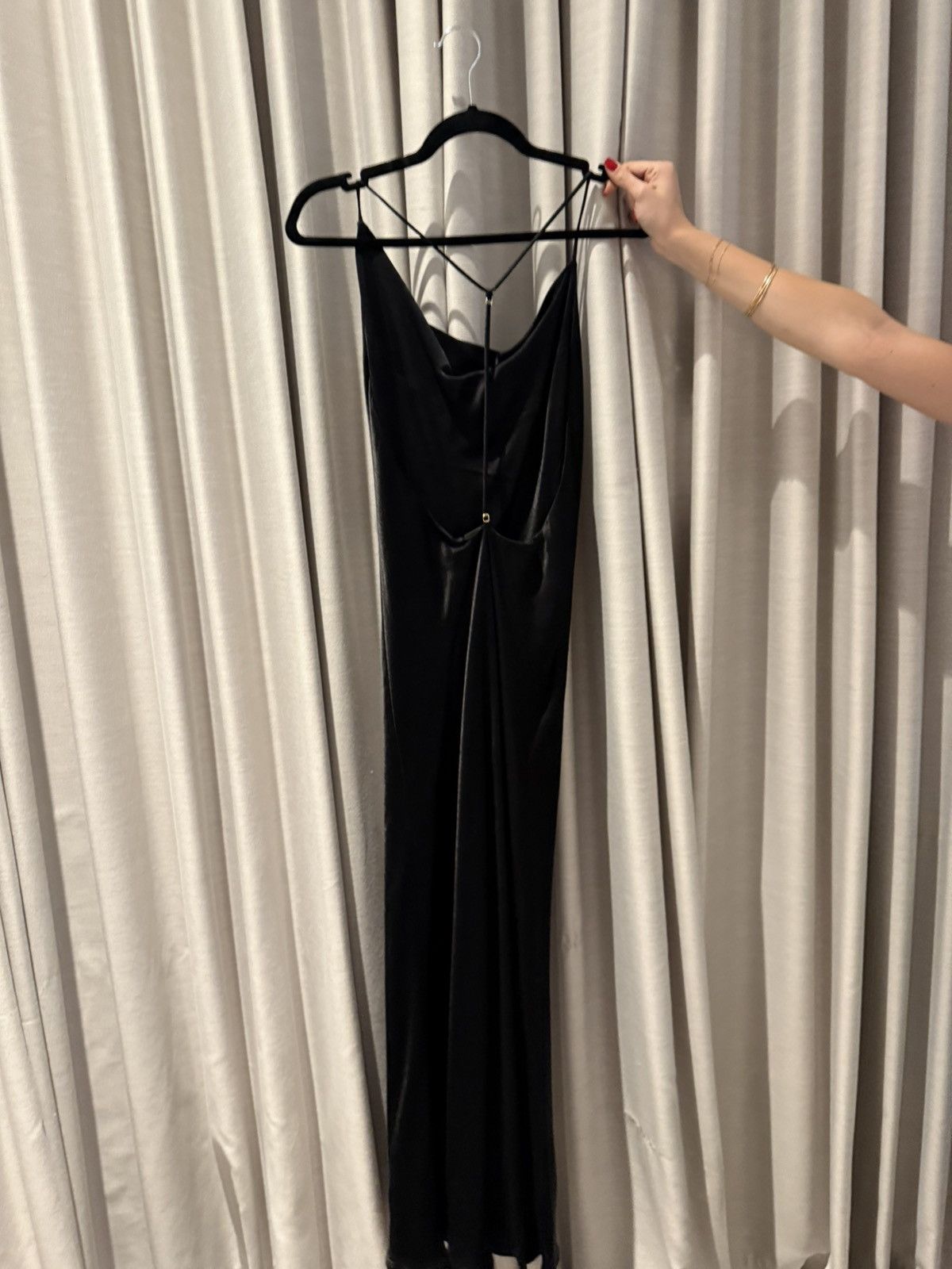 Dodo Bar Or Pas Pour Toi Black Draped Viscose Jumpsuit Size M / US 6-8 / IT 42-44 - 2 Thumbnail