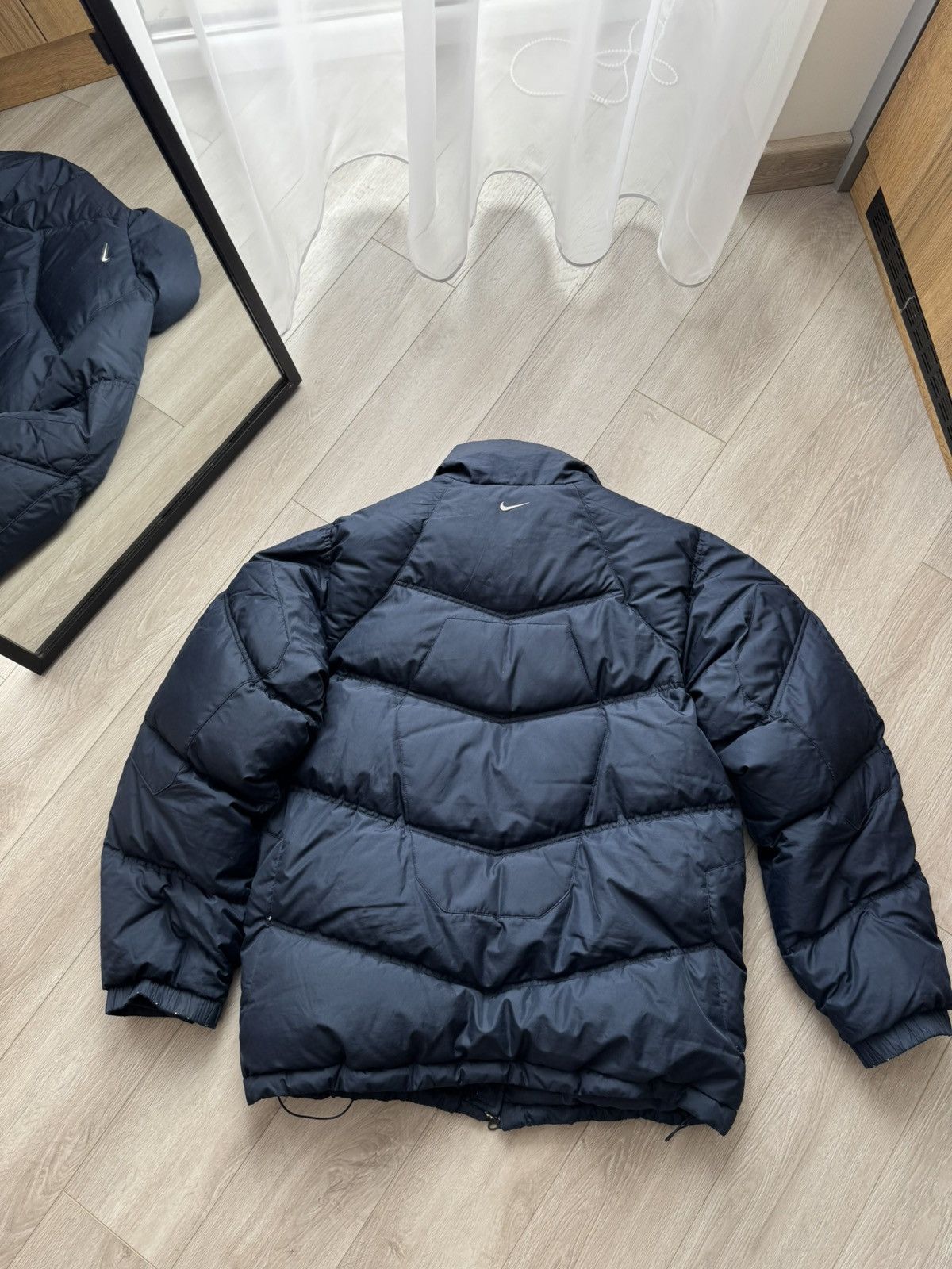 Nike Vintage Nike Puffer Jacket 00s Mini Swoosh Y2K Rap Size US L / EU 52-54 / 3 - 9 Thumbnail