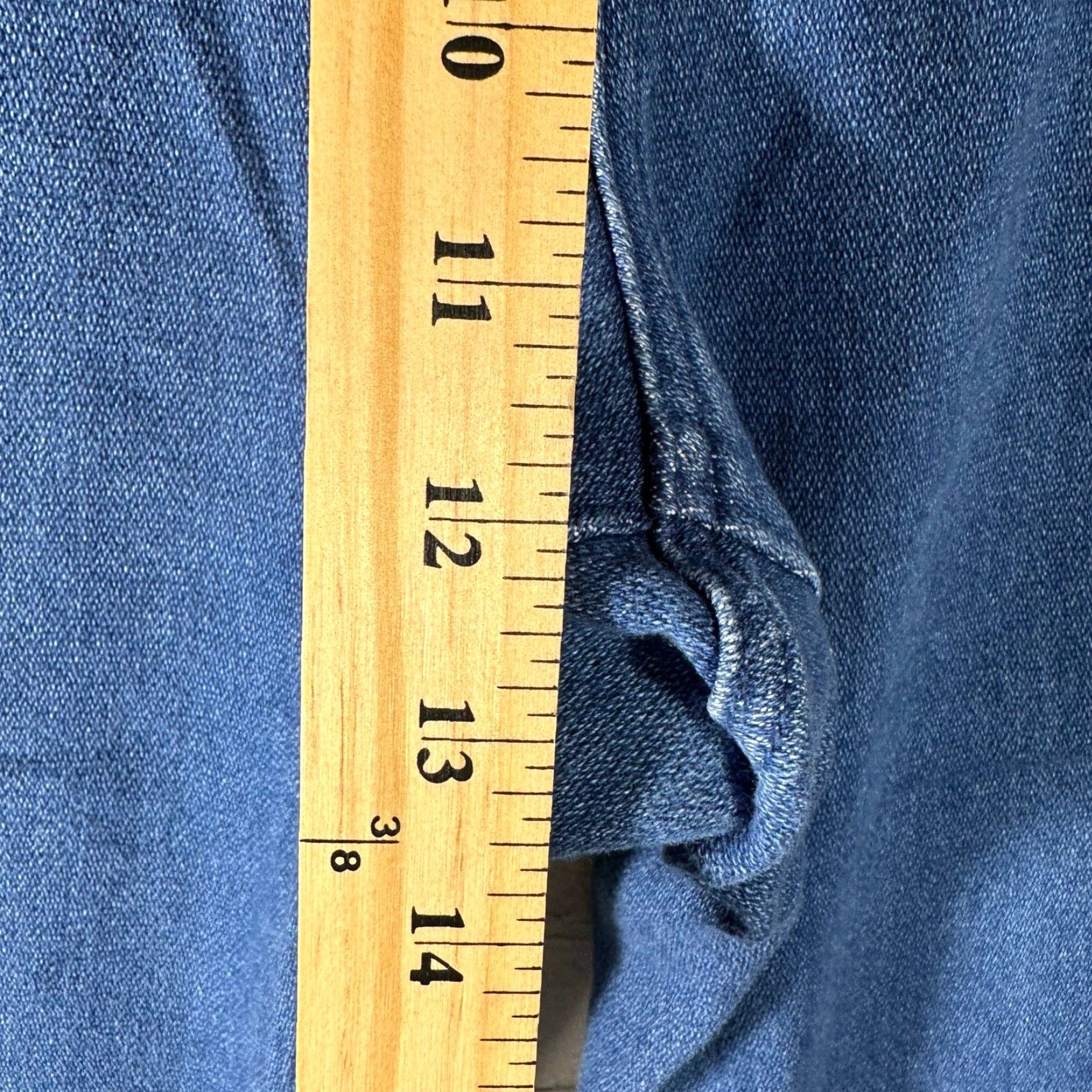 J.Crew J.Crew Knit Denim Joggers Blue Indigo Stretch Drawstring Pants Petite Size 36" / US 14 / IT 50 - 2 Thumbnail