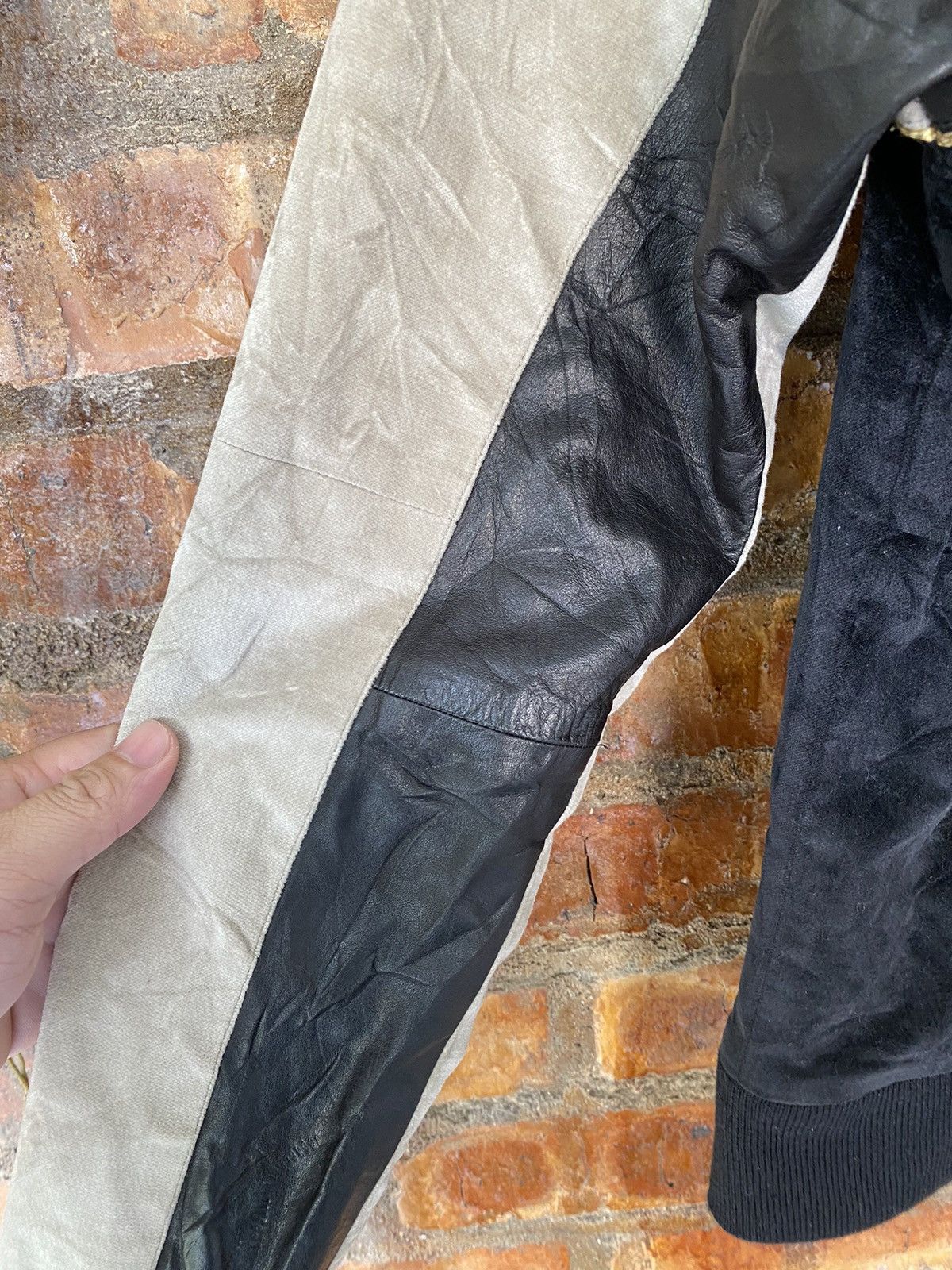 02DERIV. 02 Deriv Leather and velvet Jacket Size US S / EU 44-46 / 1 - 12 Thumbnail