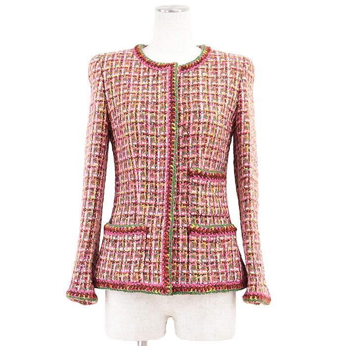 Chanel Chanel Chanel Tweed Jacket Others Outerwear 01A P18007 DUTY FREE for USA Size ONE SIZE - 1 Thumbnail