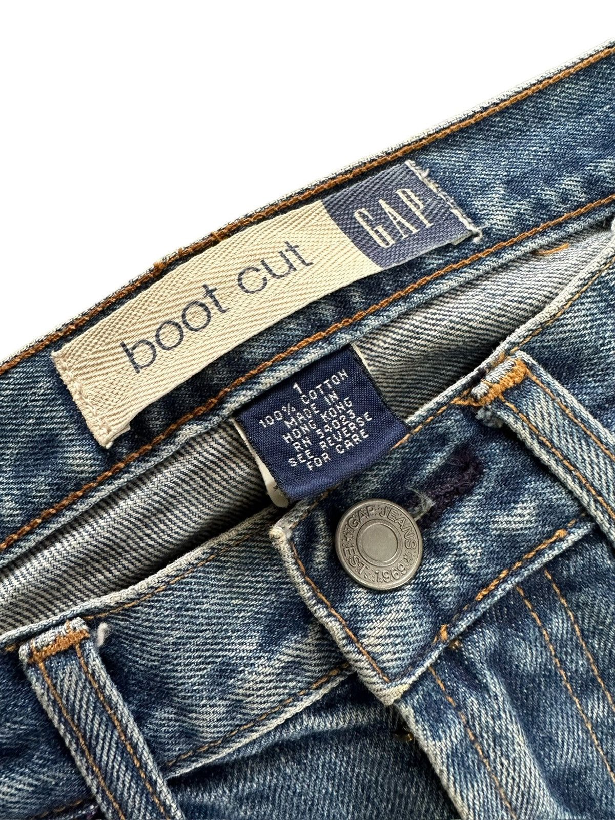 Vintage FW1999 GAP boot cut handcrafted sashiko denim Size US 28 / EU 44 - 9 Thumbnail
