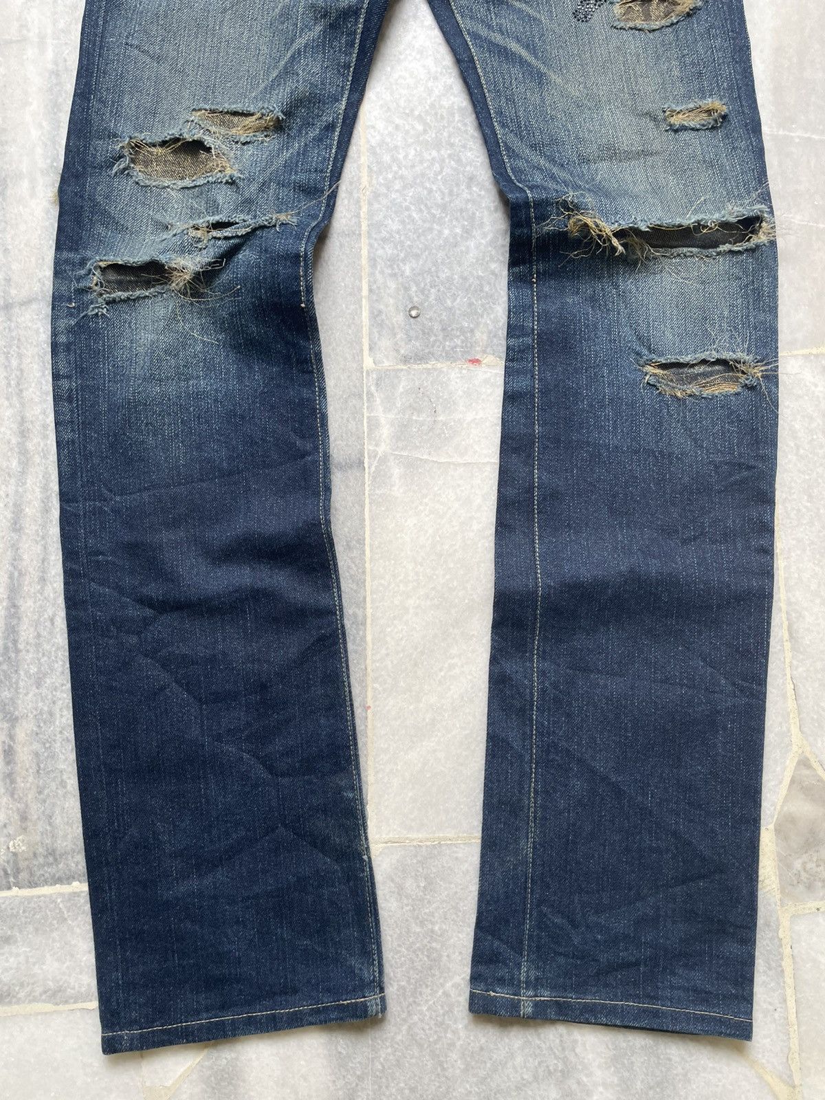 Roen Hiromu Takahara Roen X Bobson Destroyed Denim Pants Size US 29 - 5 Thumbnail