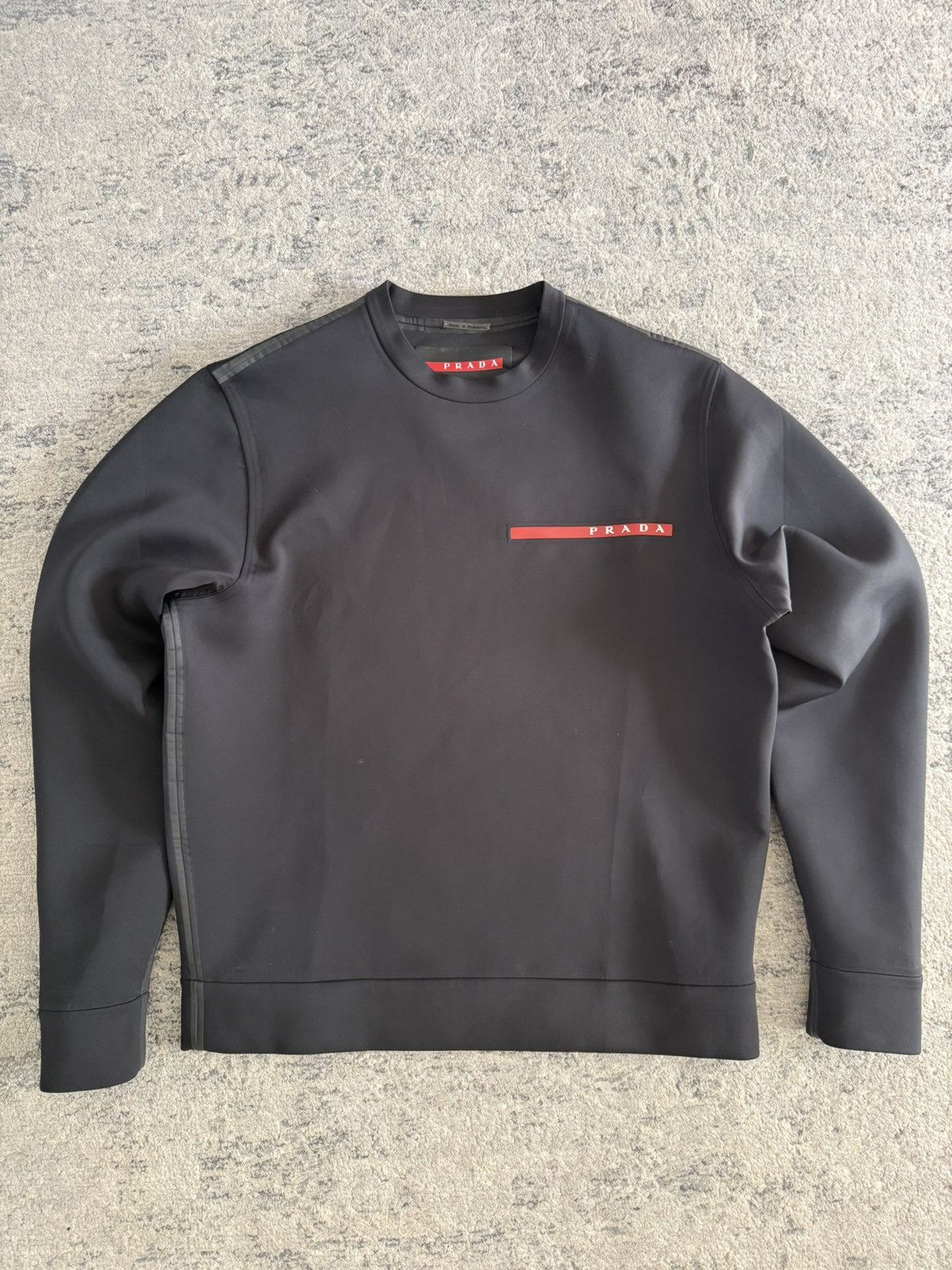 Prada Crewneck Technical Jersey Sweatshirt