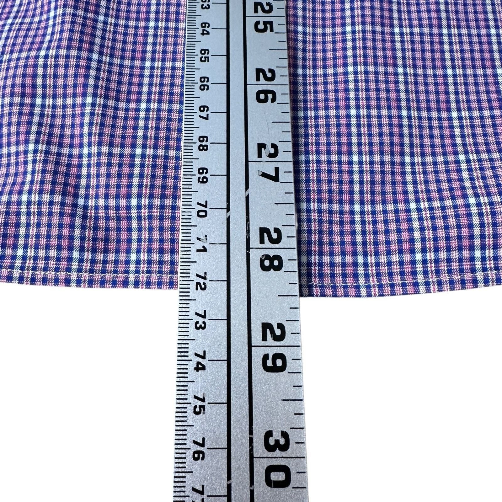 UNTUCKit Untuckit Shirt Men’s Large Red White Blue Check Long Sleeve Size US L / EU 52-54 / 3 - 9 Thumbnail