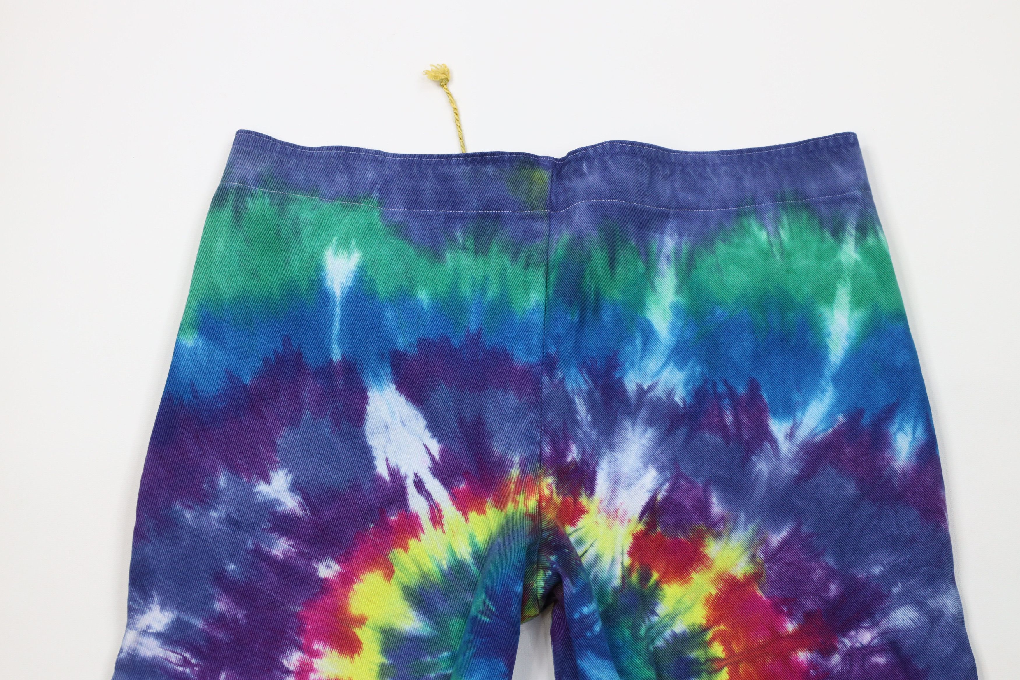 Vintage Vintage 90s Streetwear Tie Dye Bell Bottoms Denim Jeans USA Size 36" / US 14 / IT 50 - 9 Thumbnail