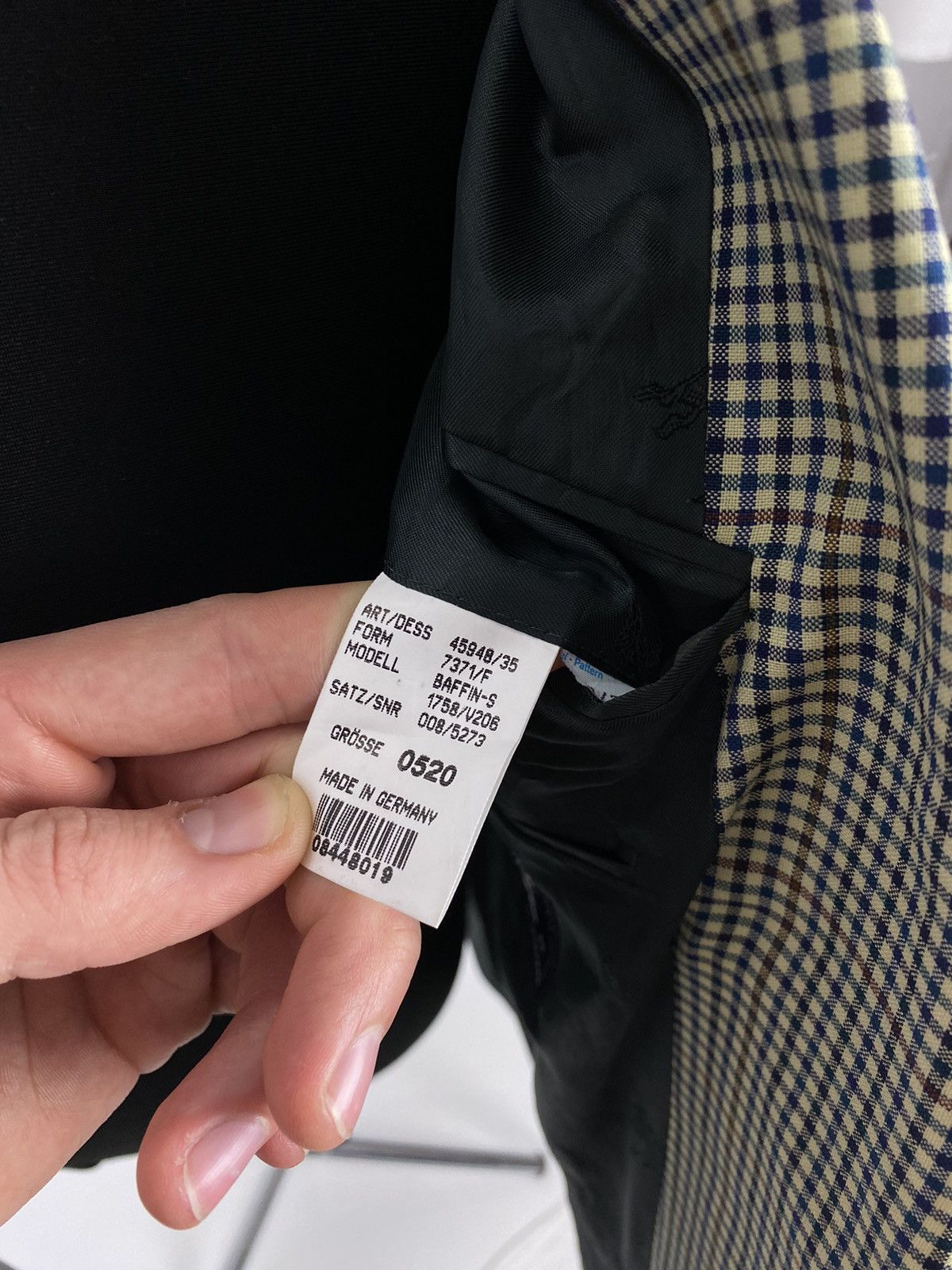 Burberry 1990’s Vintage Burberrys Check Wool Blazer Jacket Size 52S - 14 Thumbnail