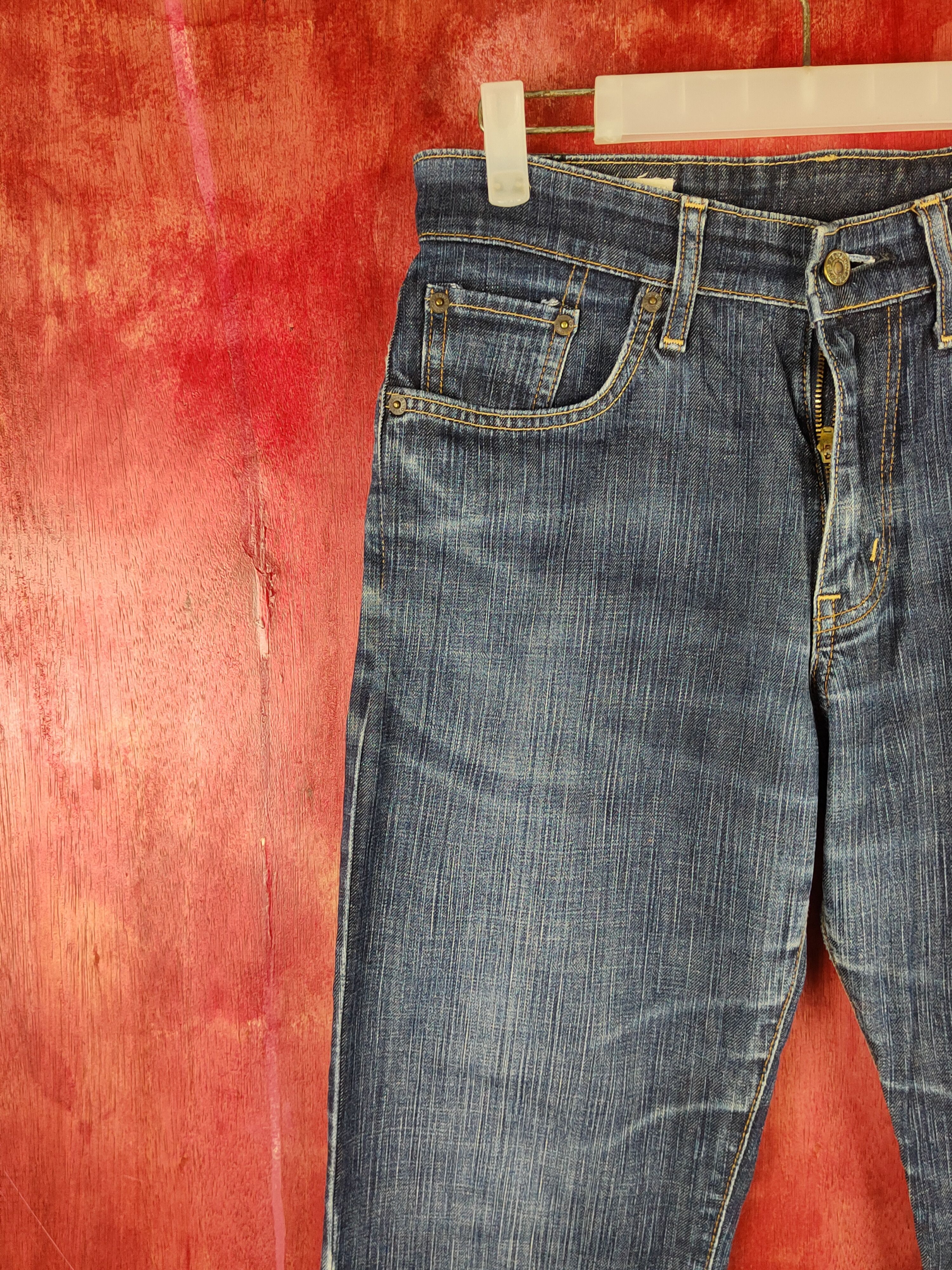 Edwin Edwin Dark Blue Distressed Ripped Jeans #S2201 Size US 30 / EU 46 - 3 Thumbnail