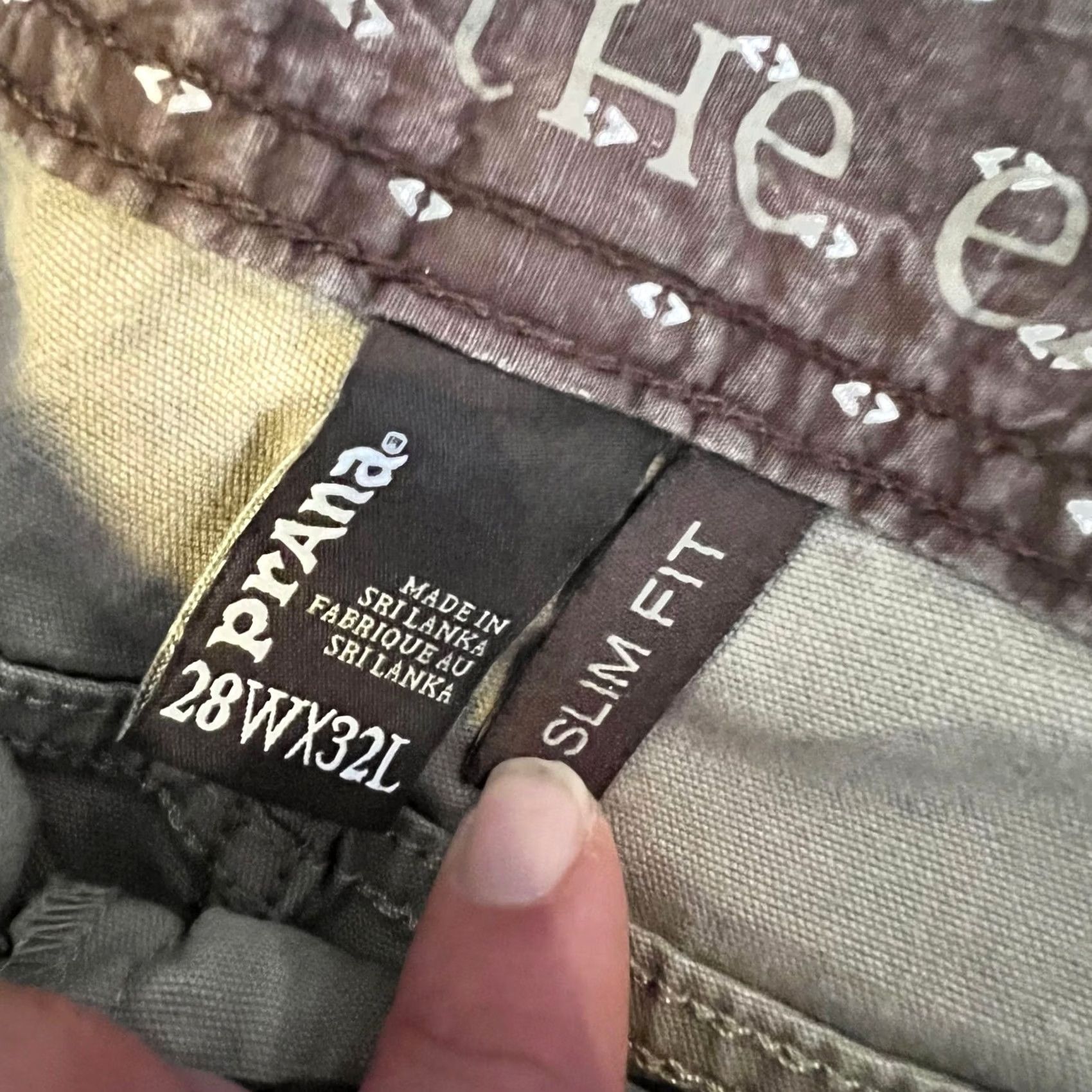Prana Prana Tucson Pants Mens 28 X32 Canvas Hiking Casual Brown 5 Pocket Stretch Beige/Beige Brown 5 Pocket Mens Regular 28 X32 Chino Inseam 31 in Size US 28 / EU 44 - 5 Thumbnail