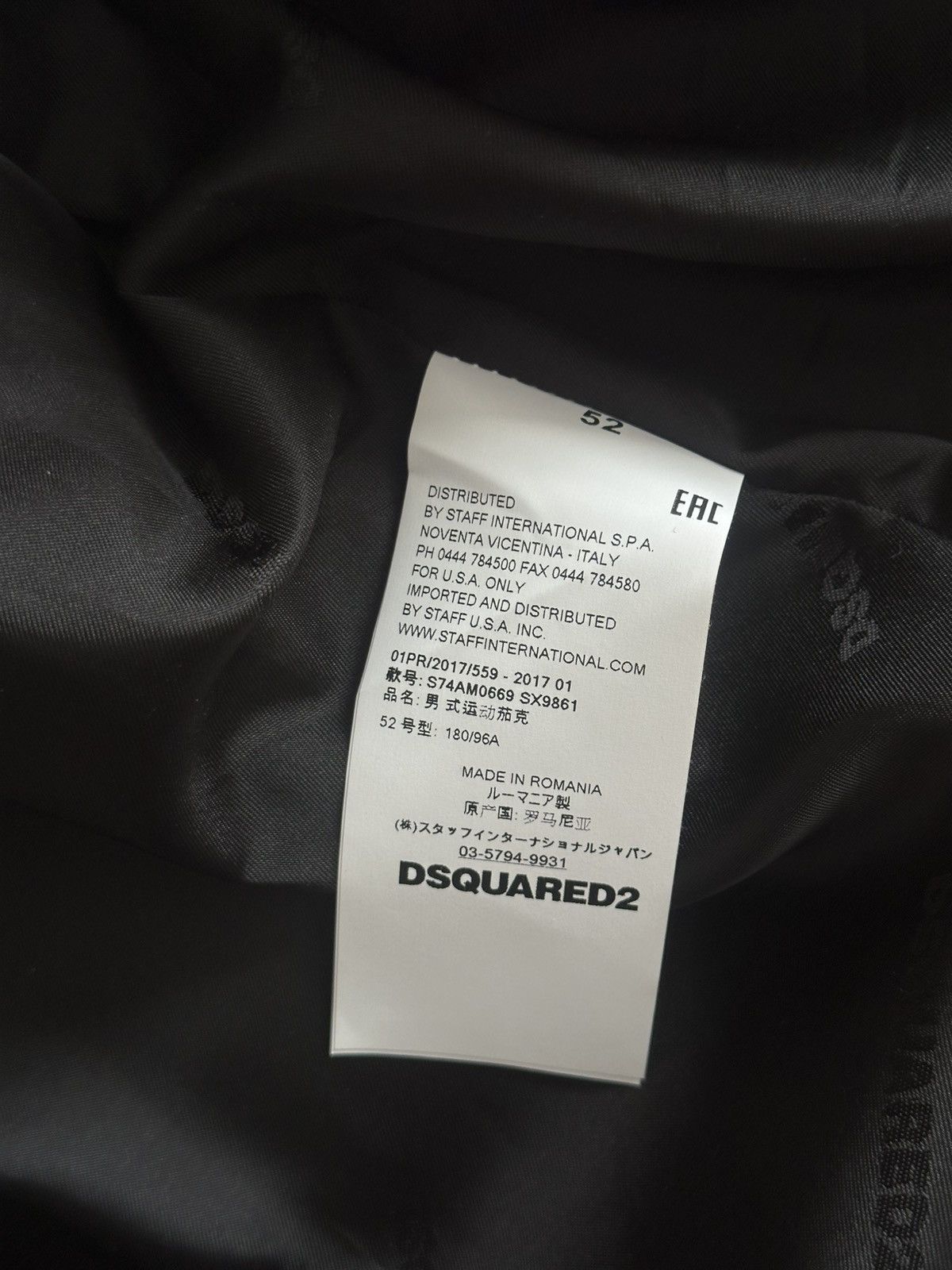Dsquared2 Dsquared2 Ovine Leather Boomber Jacket Racing Moto Red/Blue Size US L / EU 52-54 / 3 - 18 Thumbnail