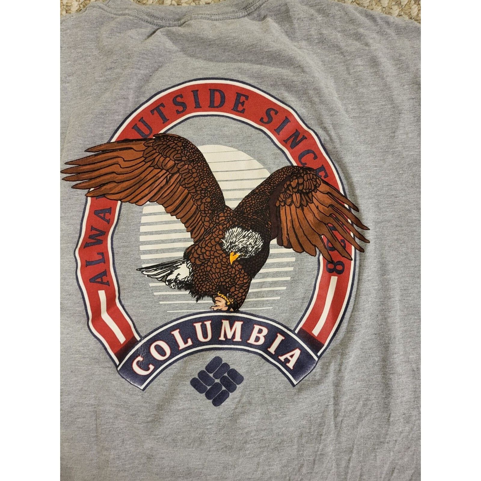 Columbia Columbia Mens Size Xl Gray Graphic T-Shirt Size US XL / EU 56 / 4 - 4 Thumbnail