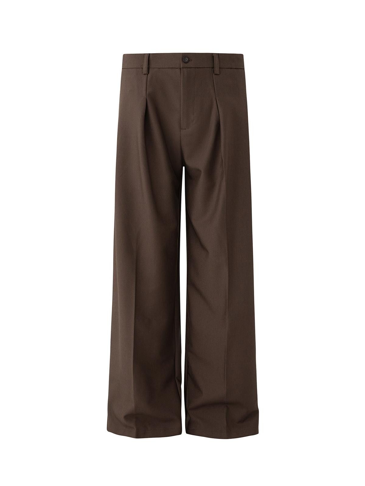Vintage Brown Wide Leg Pants, Loose Fit Trousers Size US 30 / EU 46 - 5 Thumbnail