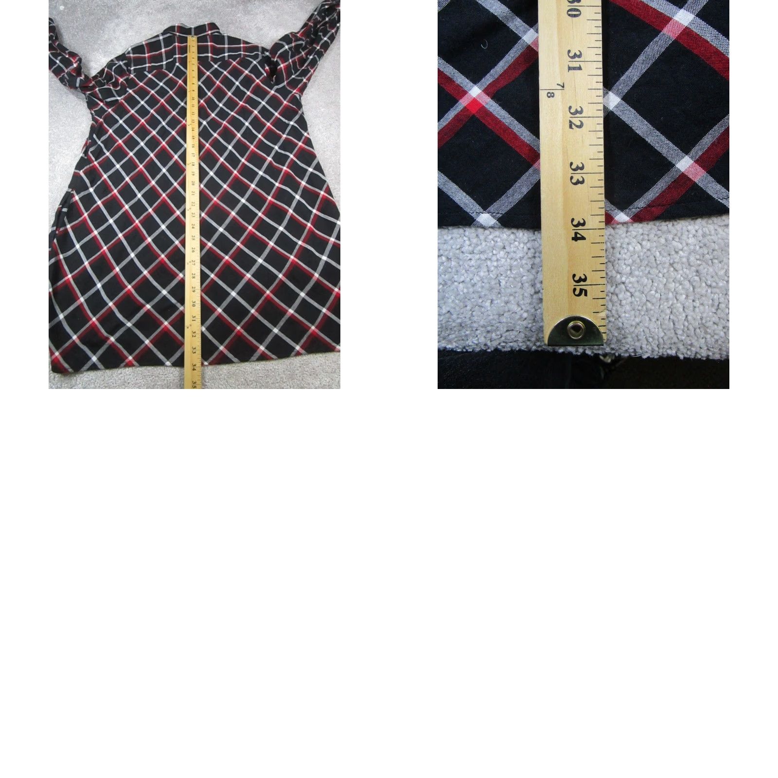J. Jill J. Jill Shirt Womens XL Red Cotton Button-Up Tunic Plaid Long Sleeve Collared Button-Up Colorful 70s or 80s theme not applicable Mens Womens Girls Size XL / US 12-14 / IT 48-50 - 8 Thumbnail