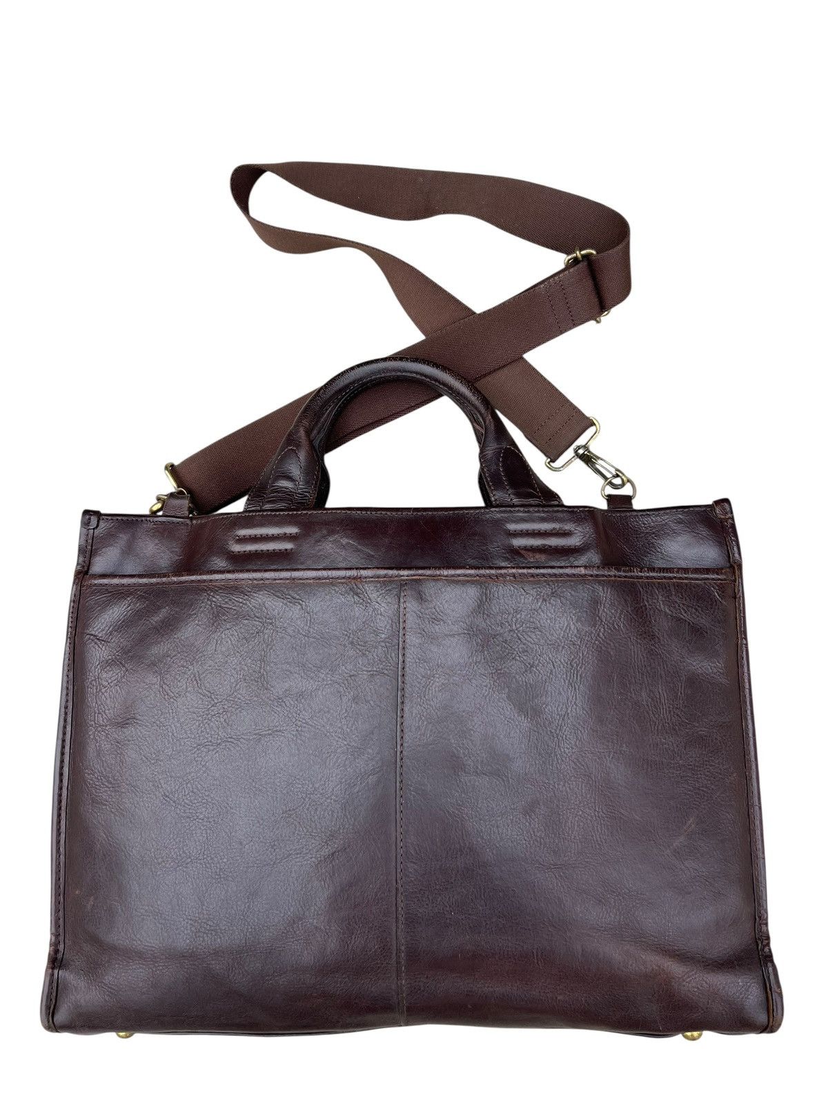 Leather Toyooka Handmade Craftsmanship Japan Patina Leather Bag Size ONE SIZE - 3 Thumbnail