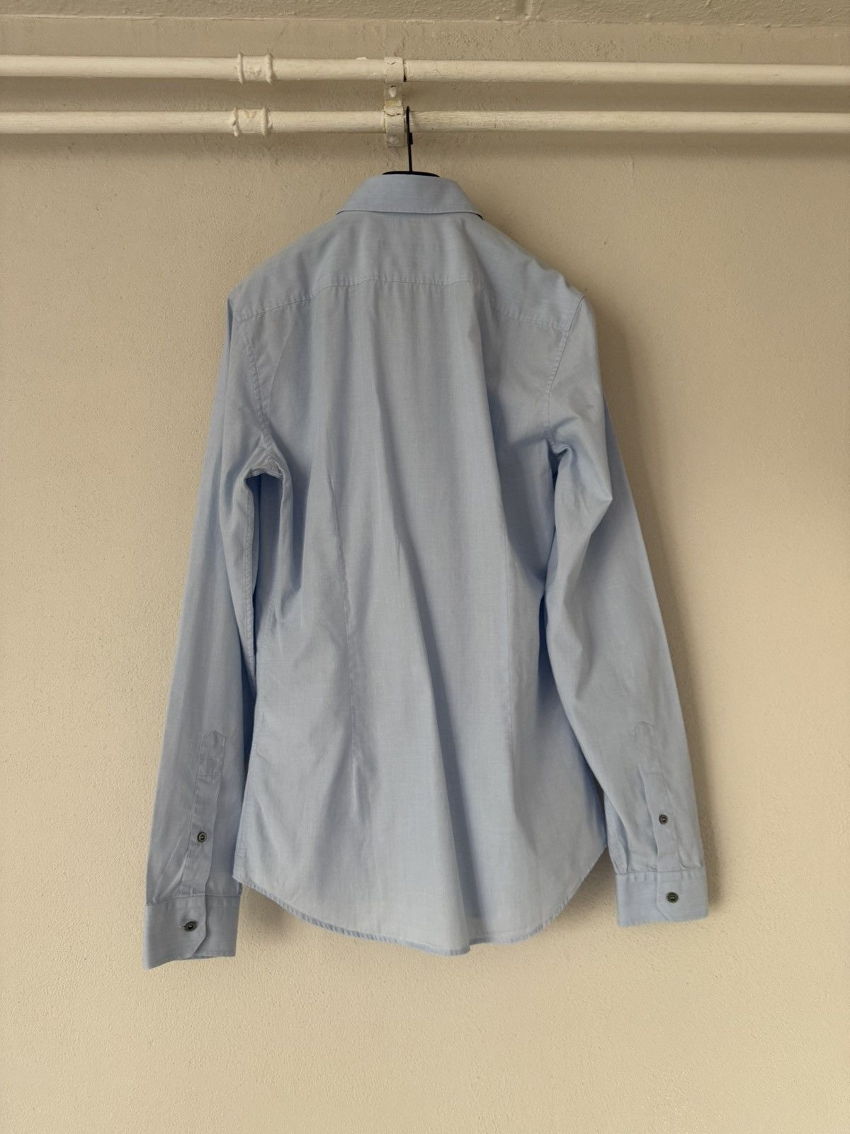 Gucci Light Blue Skinny Shirt with Pocket Size US M / EU 48-50 / 2 - 9 Thumbnail