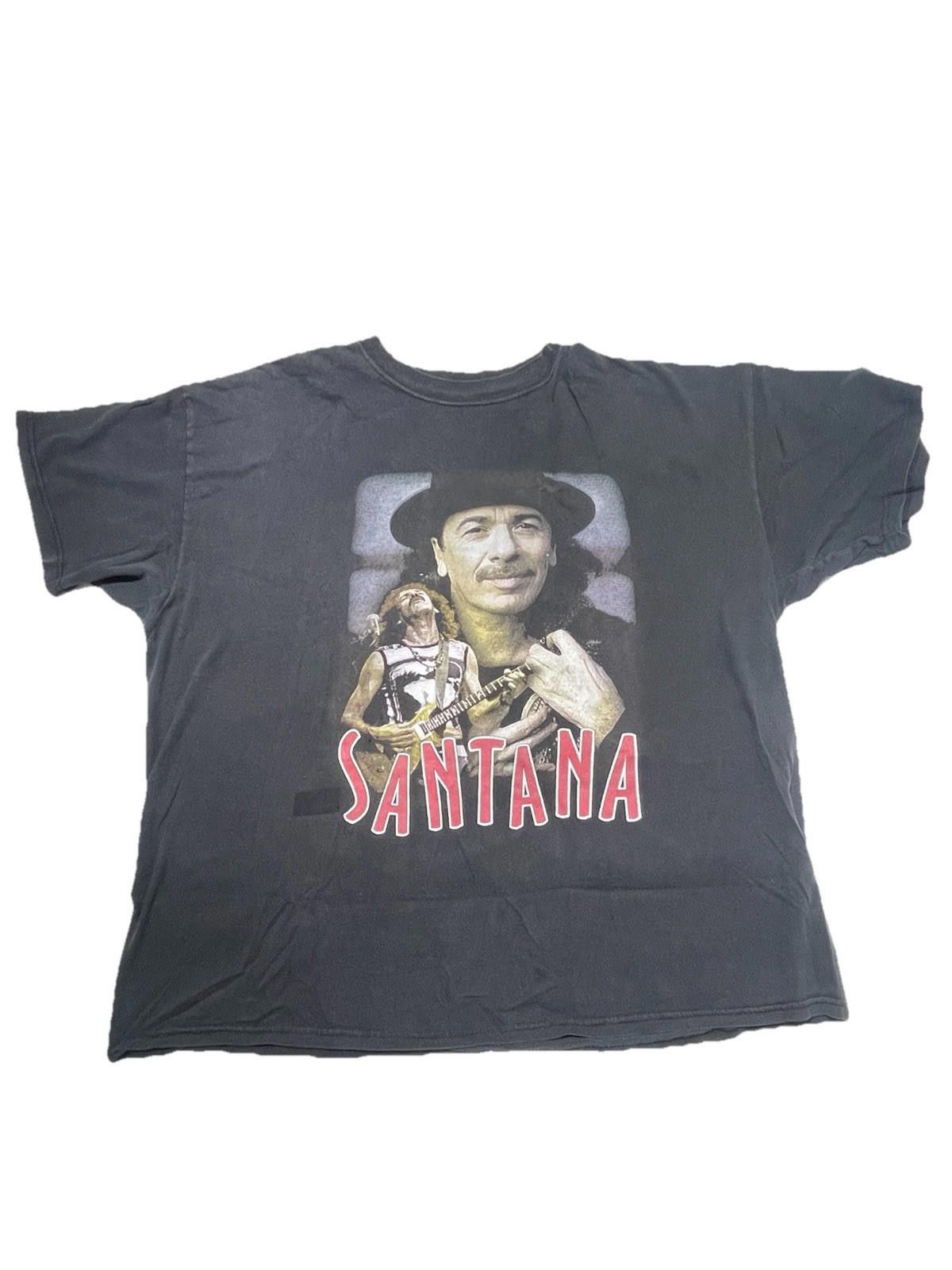 Designer Vintage 90s Carlos Santana Tour Shirt Double Sided XL XXL Size US L / EU 52-54 / 3 - 1 Thumbnail