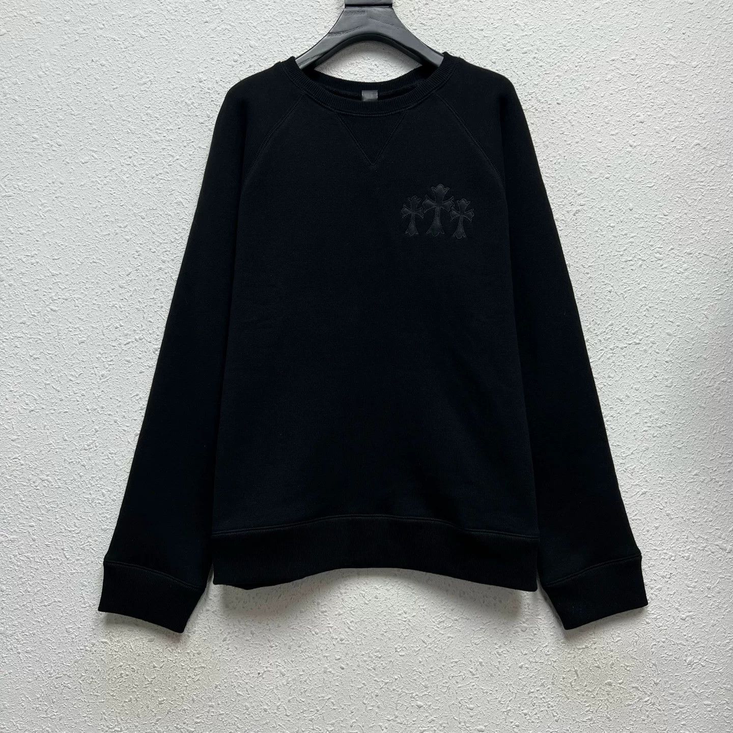 Chrome Hearts Chrome Hearts Black Cross Embroidered Sweatshirt Size US L / EU 52-54 / 3 - 1 Thumbnail