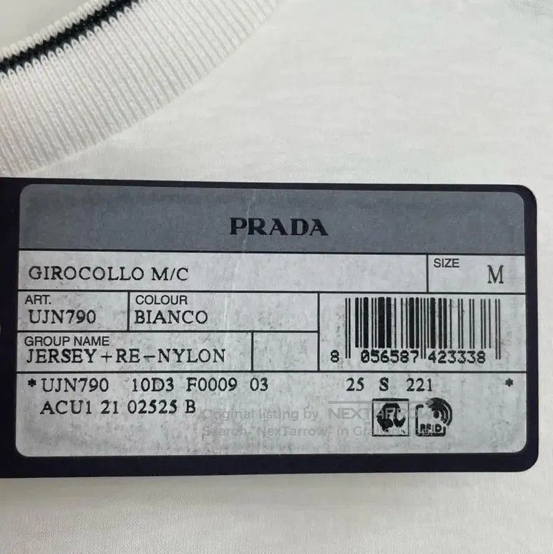 Prada Prada Summer Men's White Cotton T-Shirt. Size US M / EU 48-50 / 2 - 6 Thumbnail
