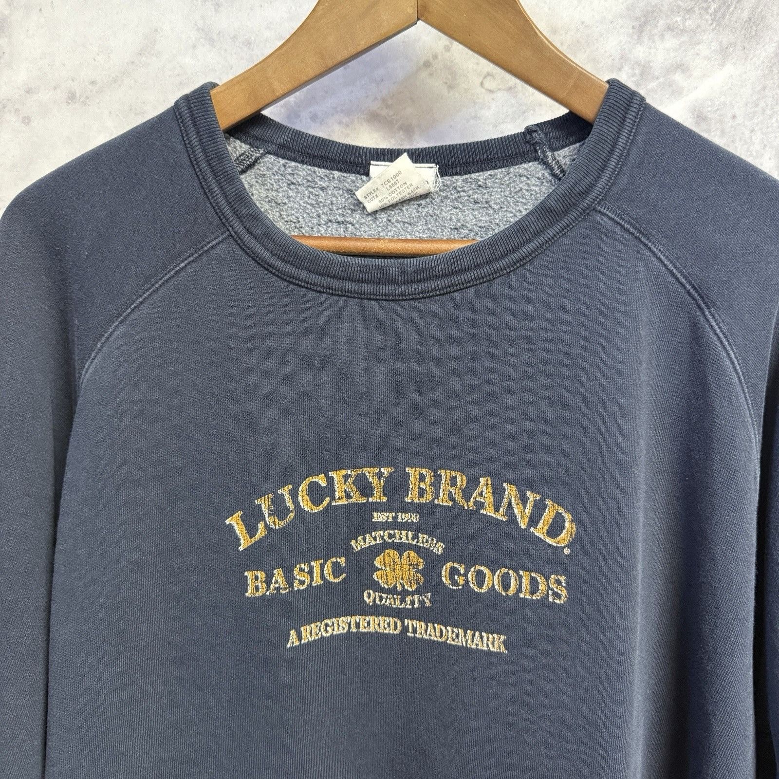 Lucky Brand Vintage Lucky Brand Knit Wear Sweatshirt Adult Medium Blue Size US M / EU 48-50 / 2 - 1 Thumbnail