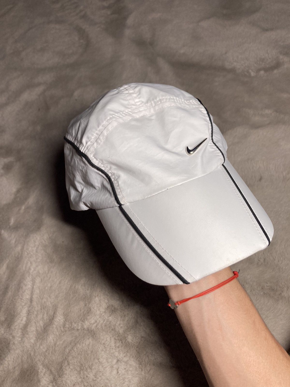 Nike × Vintage ⛩️Vintage Nike cap Y2K 5panel Hat Cap Rare drill shox like tn Size ONE SIZE - 3 Thumbnail
