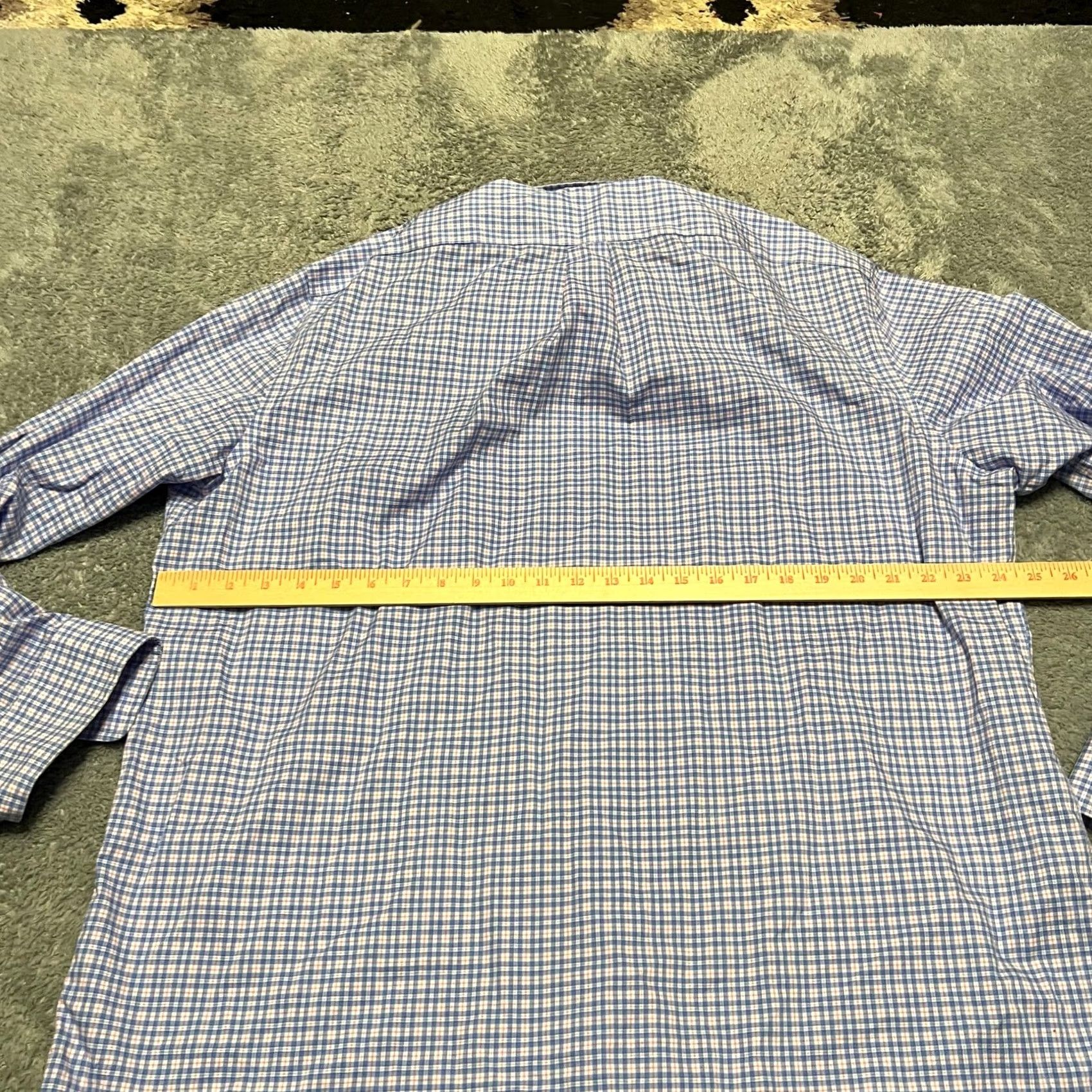 Ralph Lauren Lauren Ralph Lauren Shirt Mens 17.5 36/37 Black Label Plaid Button oeko-tek Blue Regular Long Sleeve Mens Size US XXL / EU 58 / 5 - 5 Thumbnail