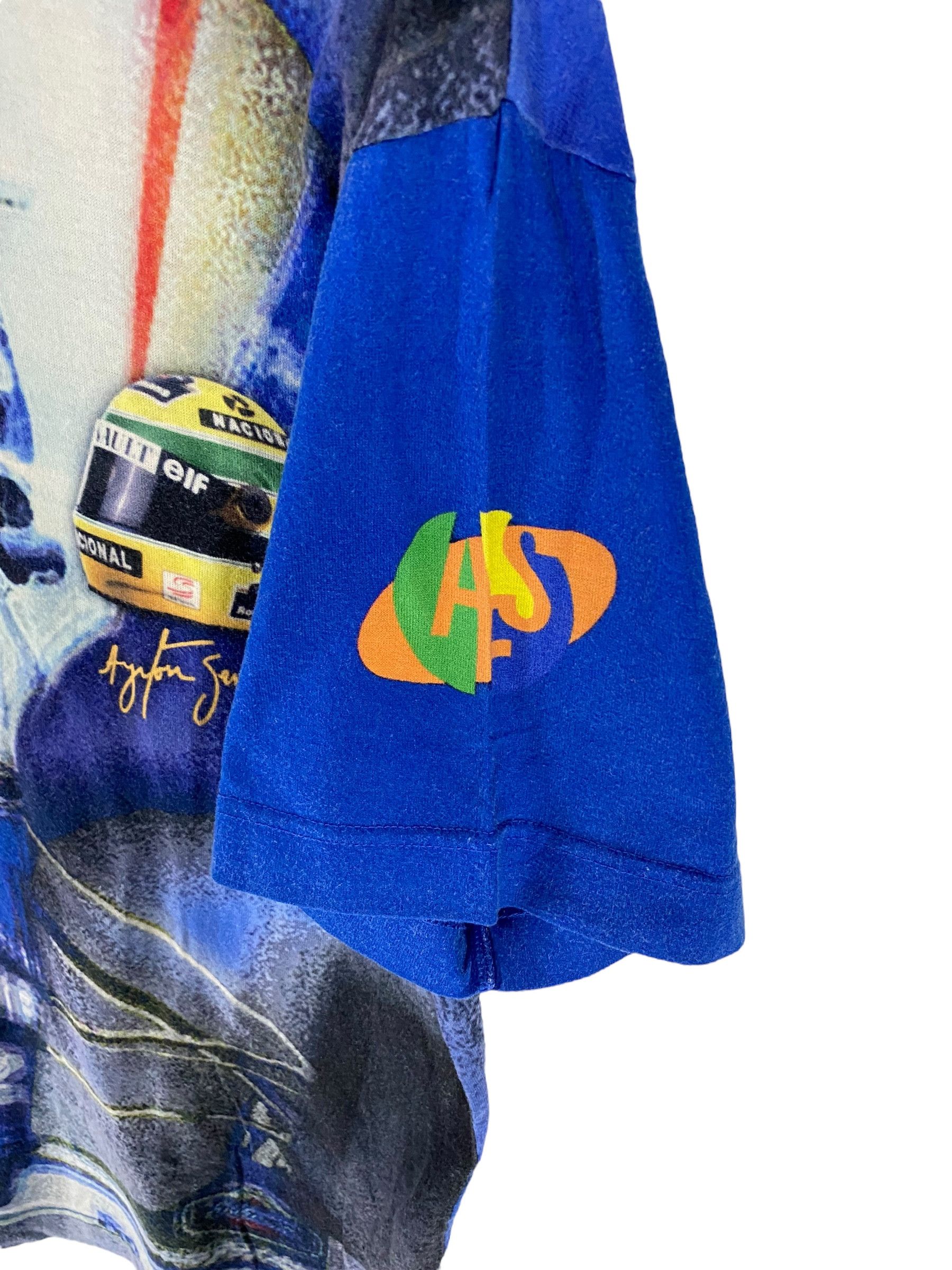 Formula 1 × Vintage 90s Ayrton Senna Rothmans F1 allover print shirt Size US M / EU 48-50 / 2 - 7 Thumbnail