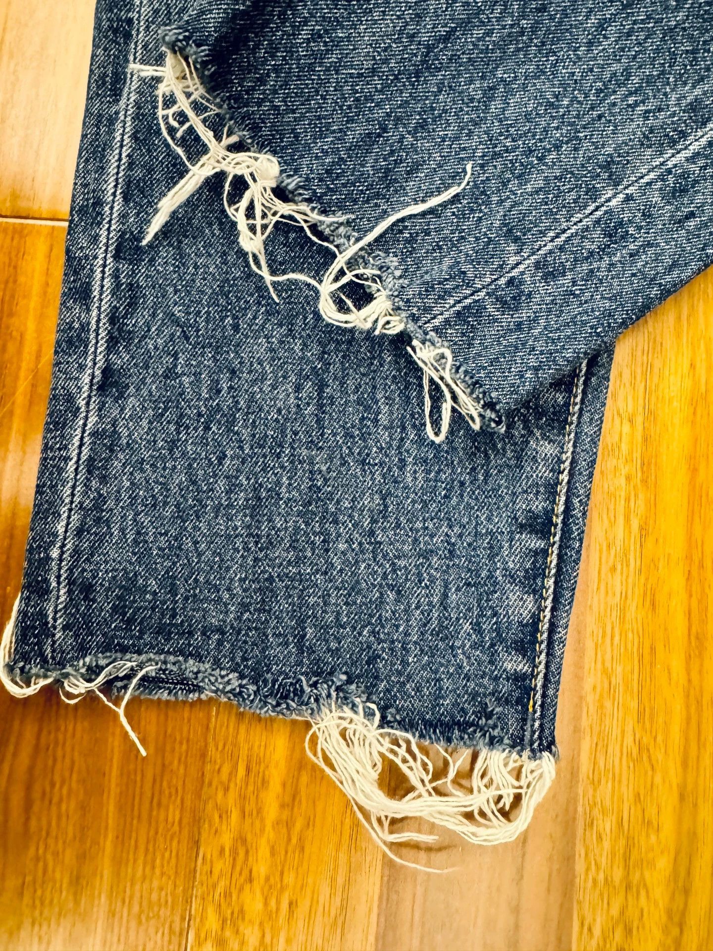 Other LEGENDA BY VANQUISH Washed Destroyed Blue Denim Jeans L Size US 34 / EU 50 - 3 Thumbnail