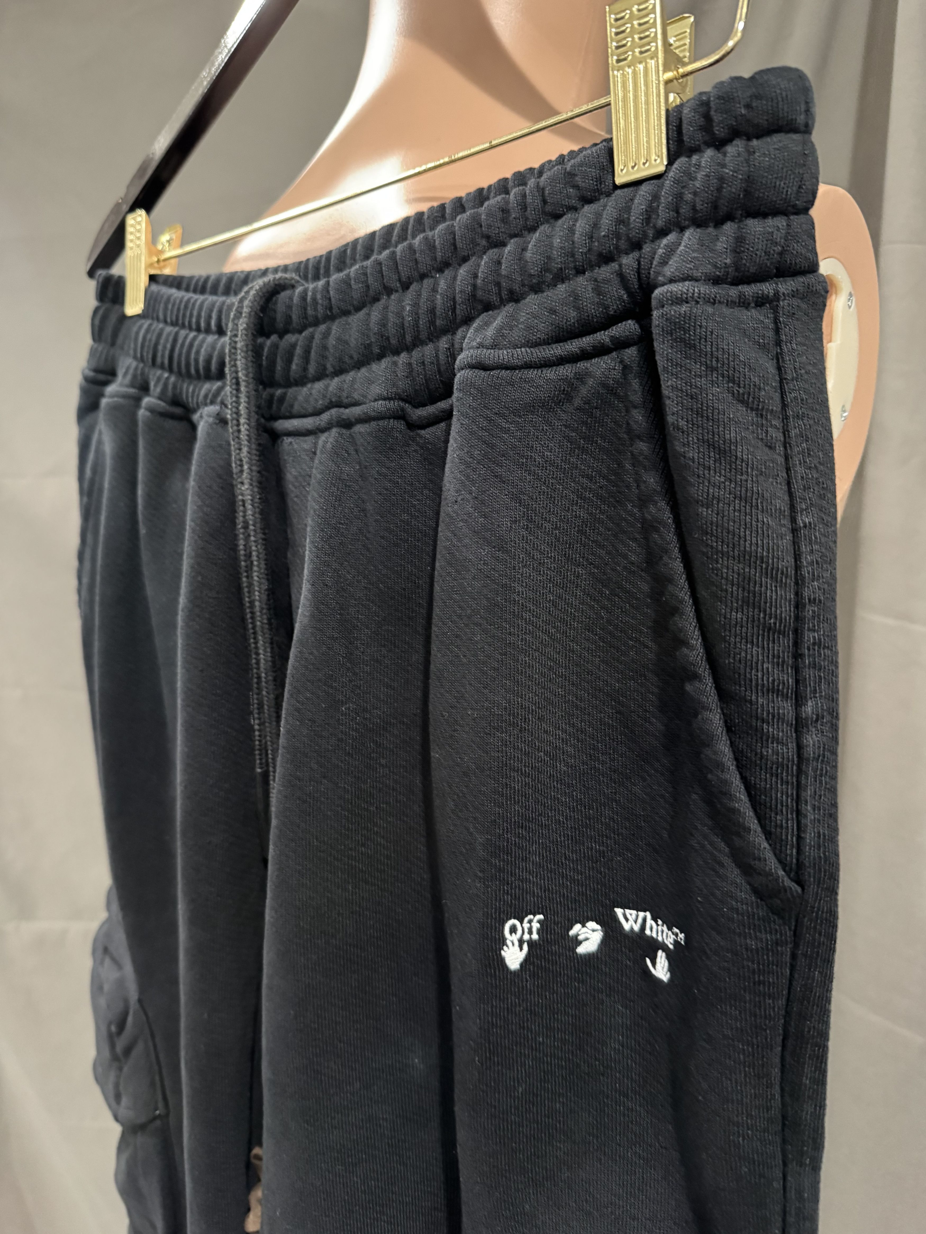 Off-White Off White Cargo Sweatpants Black Size Medium Size US 32 / EU 48 - 6 Thumbnail
