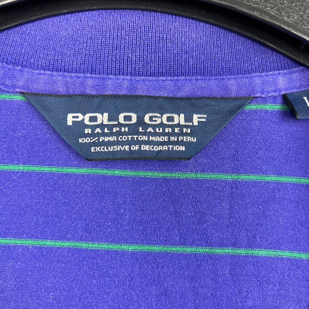 Polo Ralph Lauren Polo Golf Ralph Lauren Polo Shirt Men Striped Pima Cotton L Size US L / EU 52-54 / 3 - 5 Thumbnail