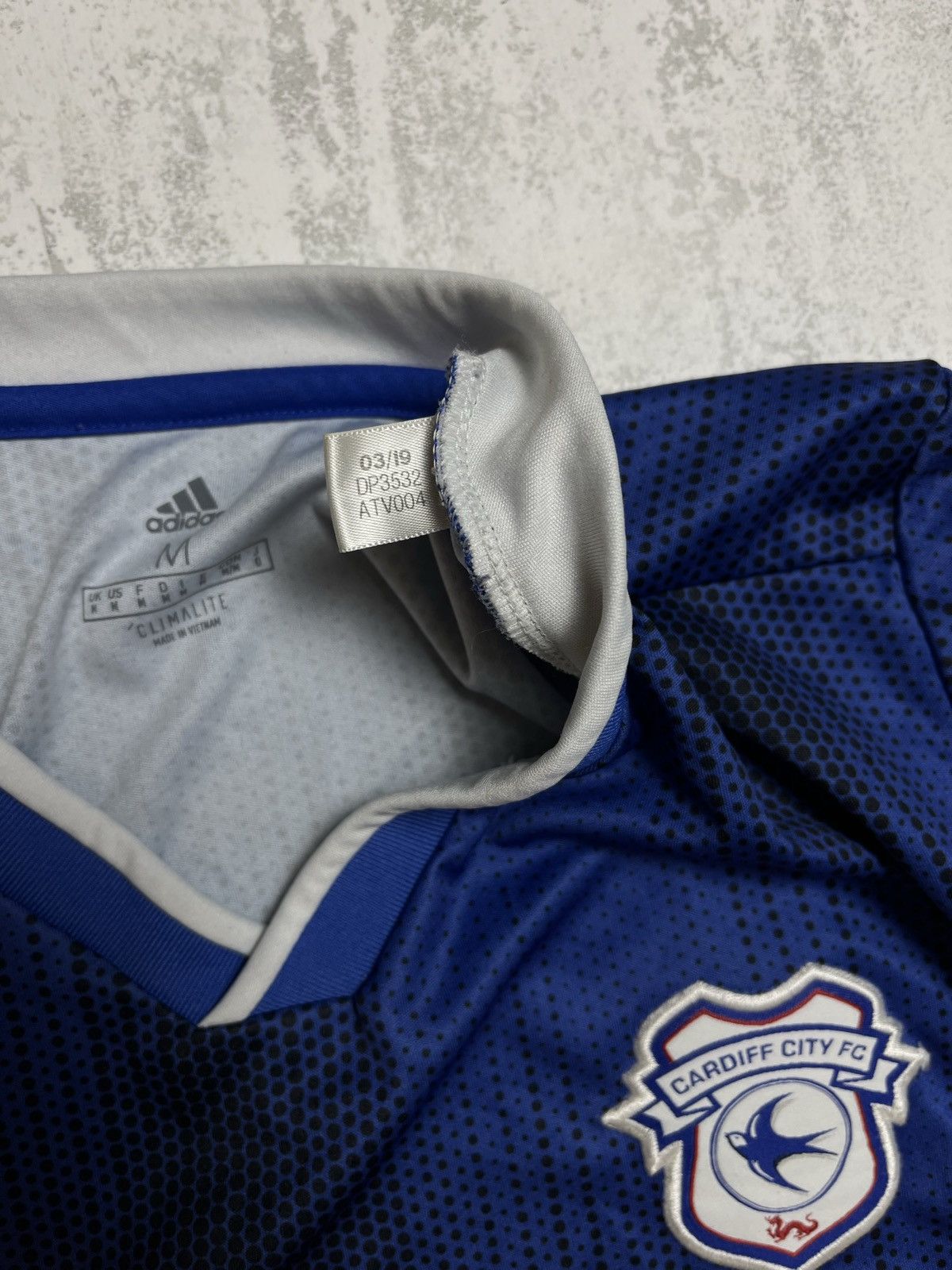 Adidas Cardiff City '19-20 Home Jersey: Climalite Tech & Graphic Size US M / EU 48-50 / 2 - 4 Thumbnail