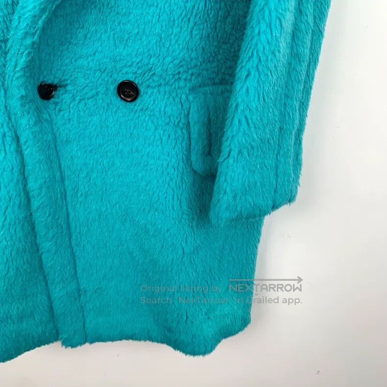 Max Mara Max Mara Blue Teddy Alpaca Hair Reversible Double-Breasted Size M / US 6-8 / IT 42-44 - 4 Thumbnail