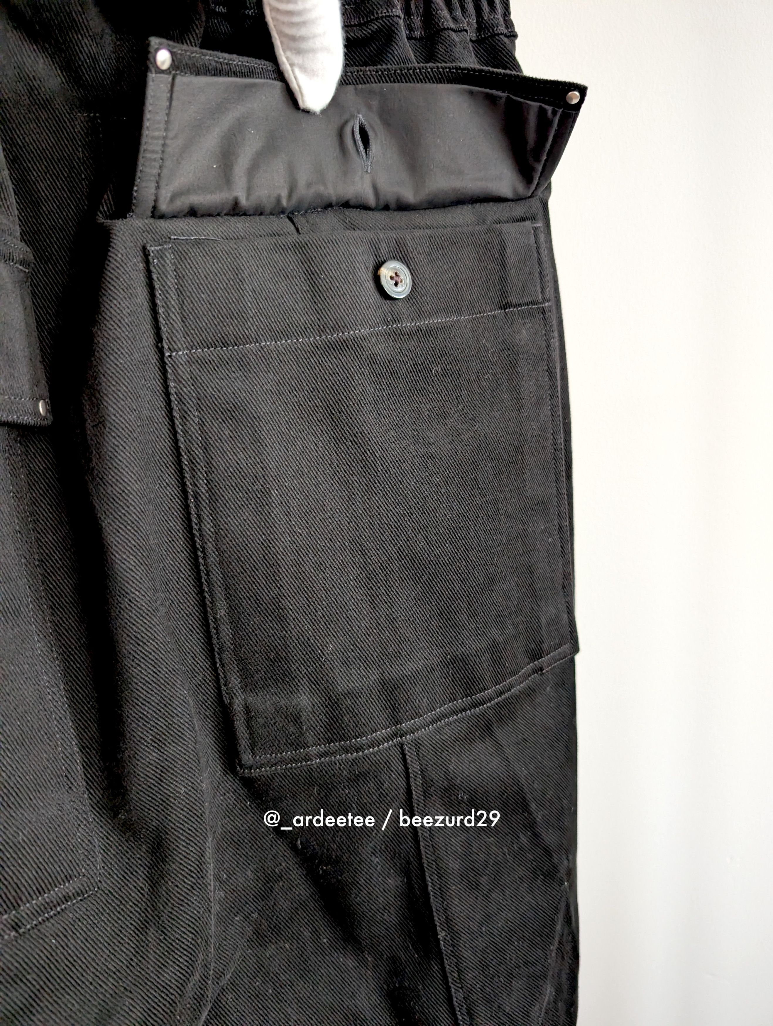 Rick Owens *NEW* TWILL FW22 DRAWSTRING DROP CROTCH PANTS 46 Size US 30 / EU 46 - 9 Thumbnail