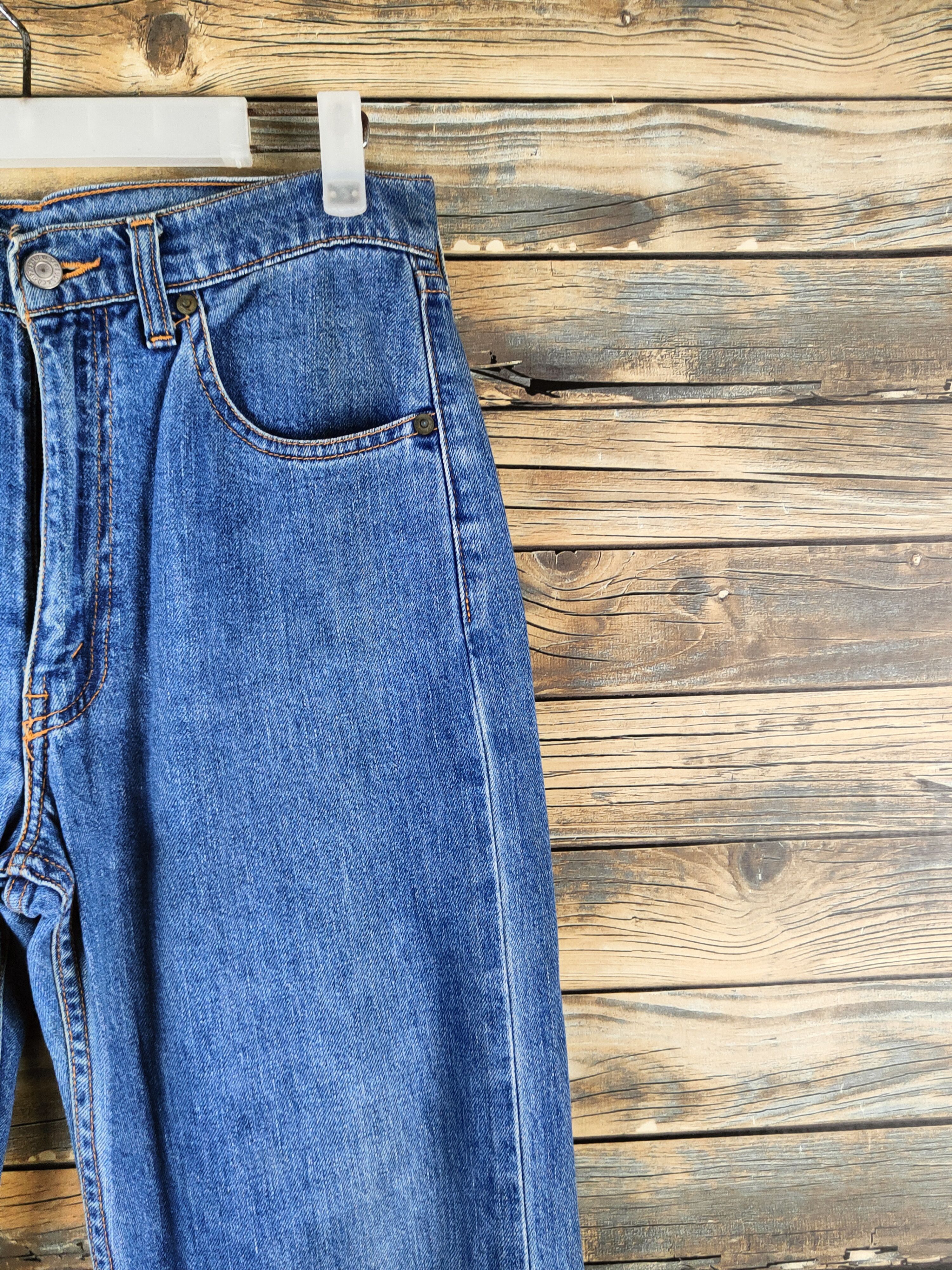 Levi's 509 Levi's Blue Distressed Ripped denim Jeans #S2835 Size US 30 / EU 46 - 5 Thumbnail