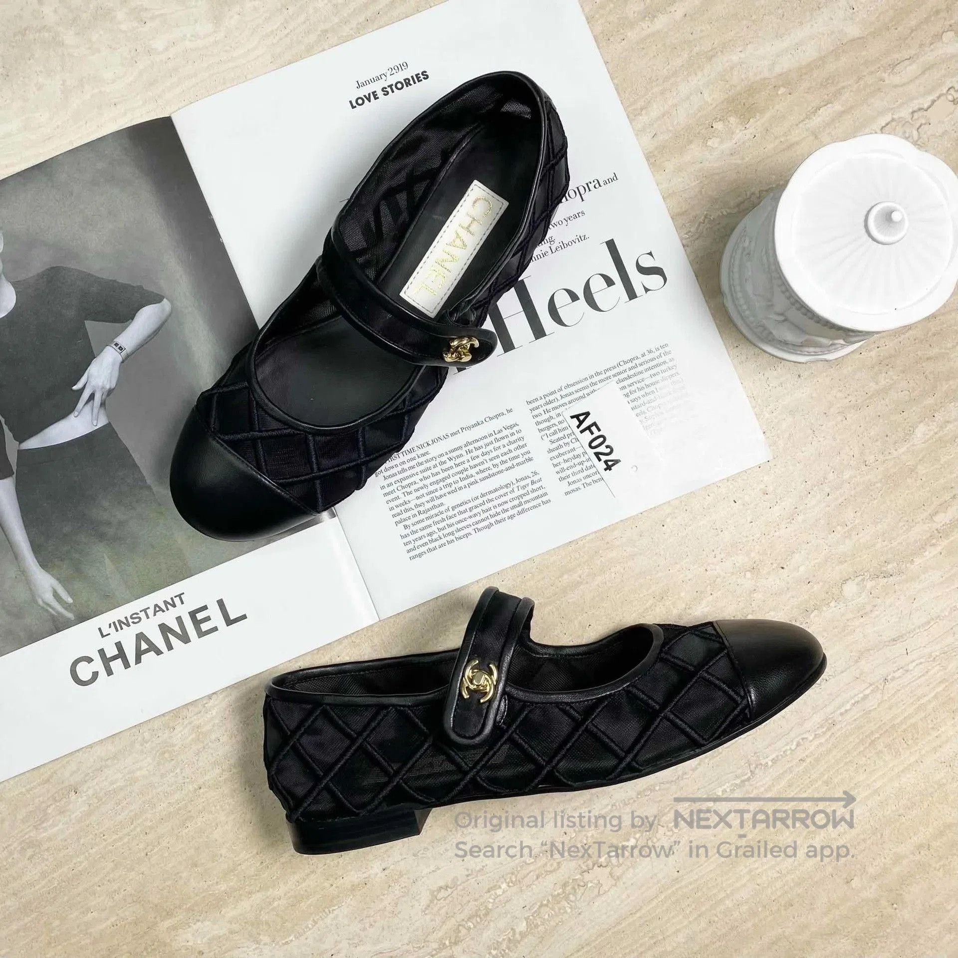 Chanel CHANEL Quilted Mary Jane Flat Shoes. Size US 6.5 / IT 36.5 - 2 Thumbnail