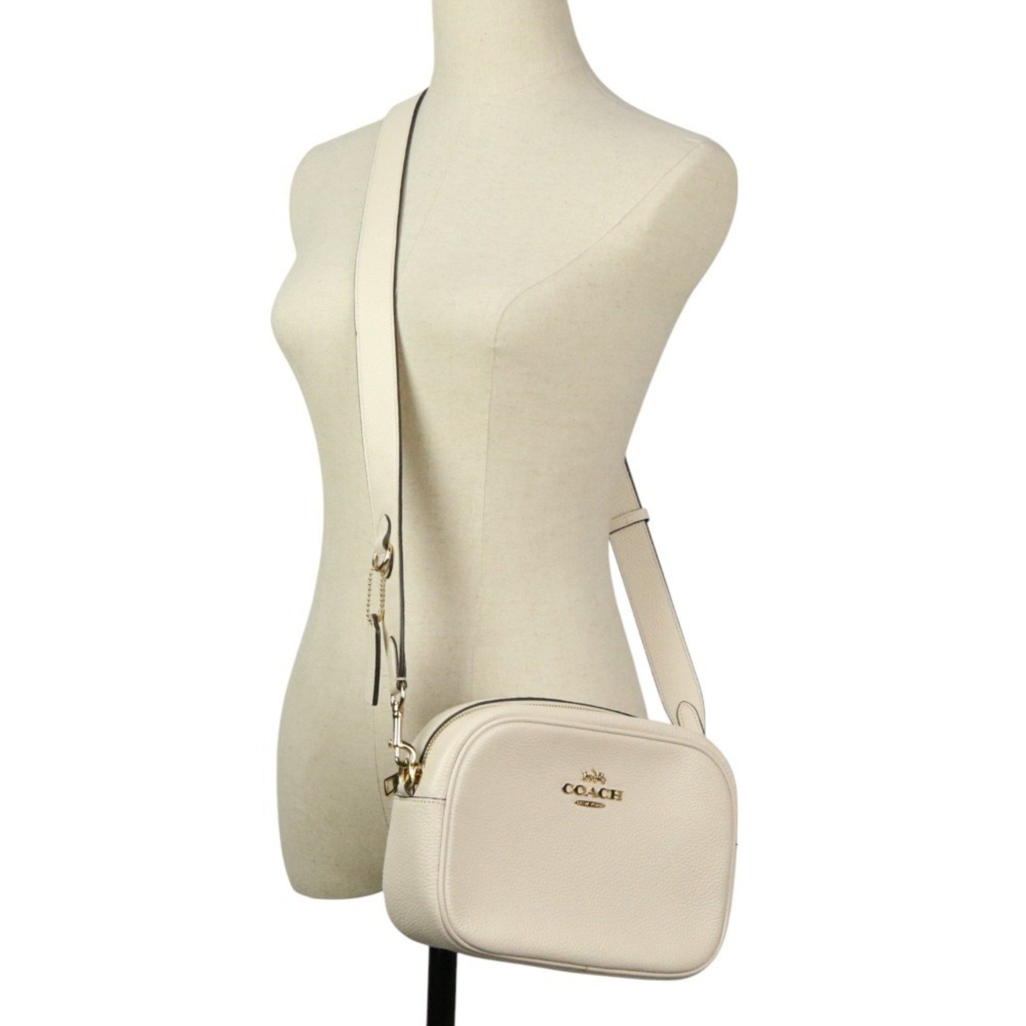 Coach Jamie Camera Bag Crossbody Shoulder Ca207 Ivory Women's in Beige